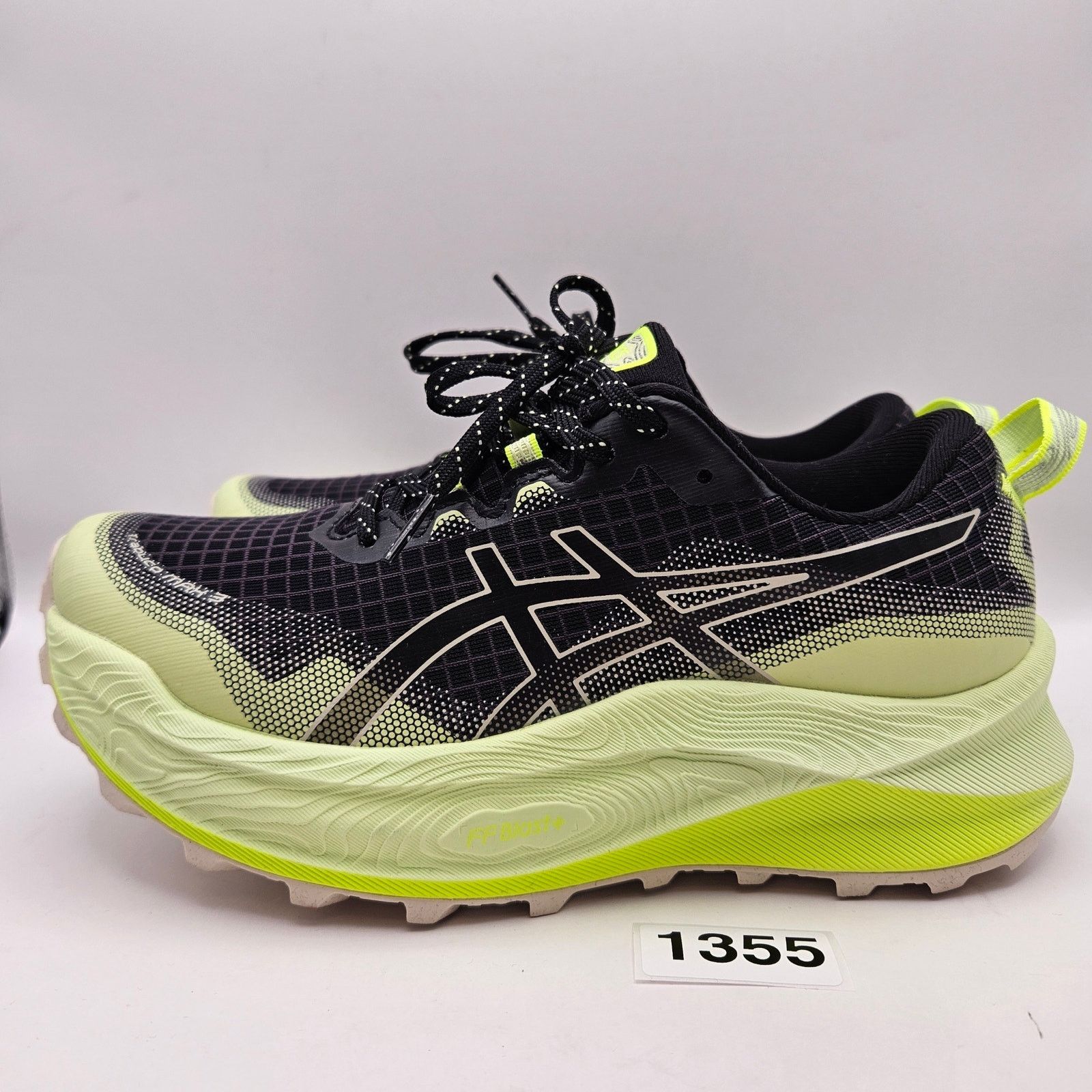 Asics ASICS WOMEN'S 7.5 TRABUCO MAX 3 BLACK MATCHA OUTDOOR RUNNIN Size US 7.5 / IT 37.5 - 2 Thumbnail