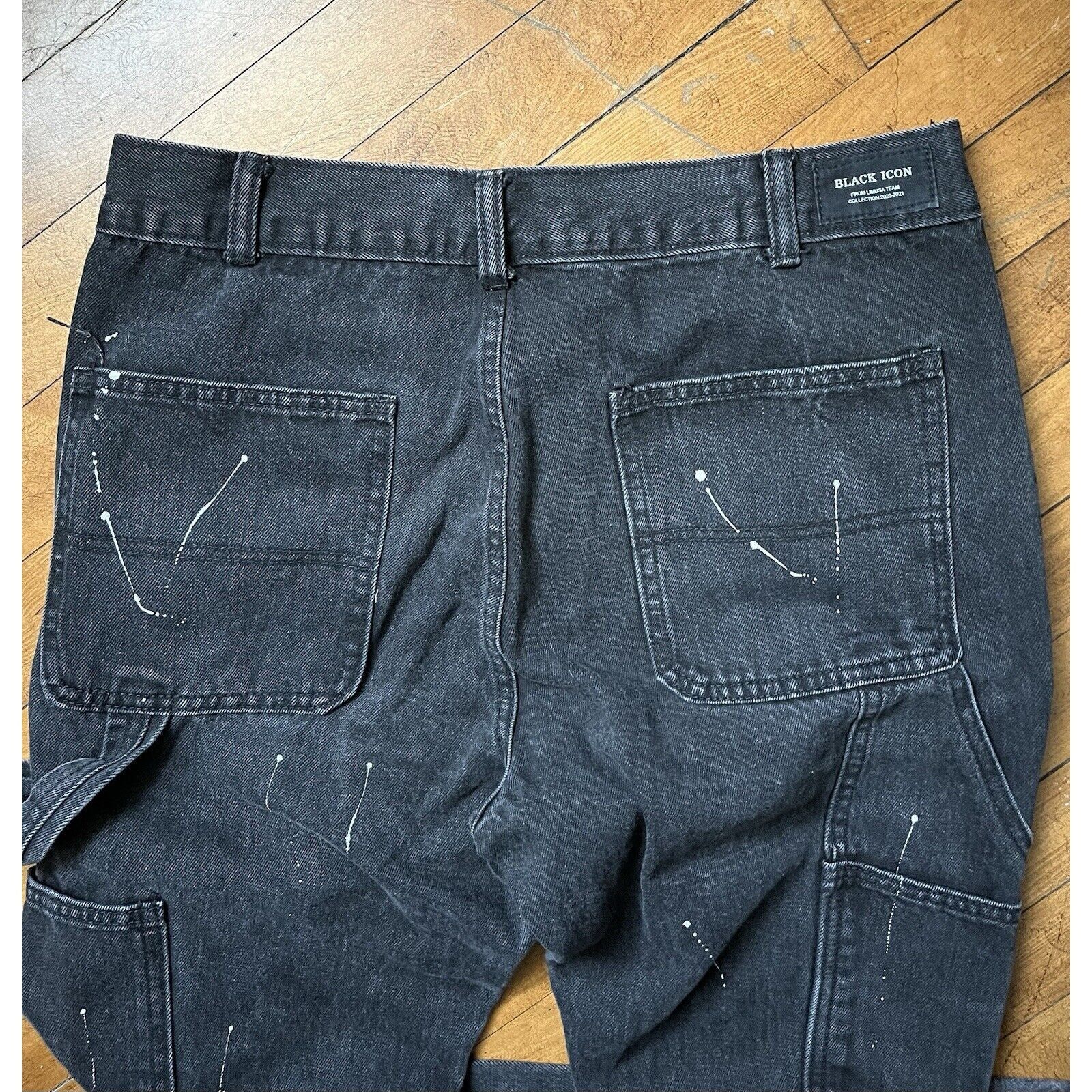 Black Icon Black Icon Paint Splotched Black Jeans Men’s Size 32 Size US 32 / EU 48 - 6 Thumbnail