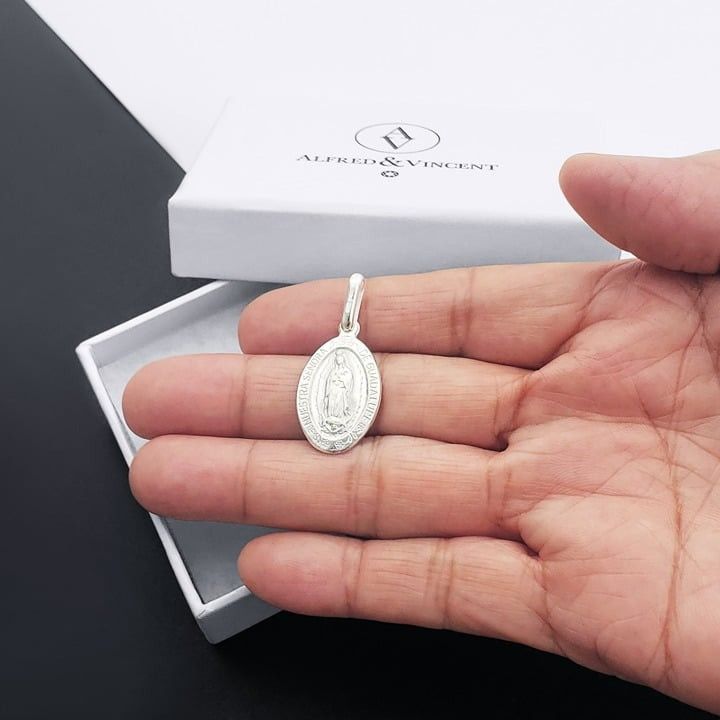 Other Our Lady of Guadalupe Medal 925 Sterling Silver 34mm Pendant Size ONE SIZE - 3 Thumbnail