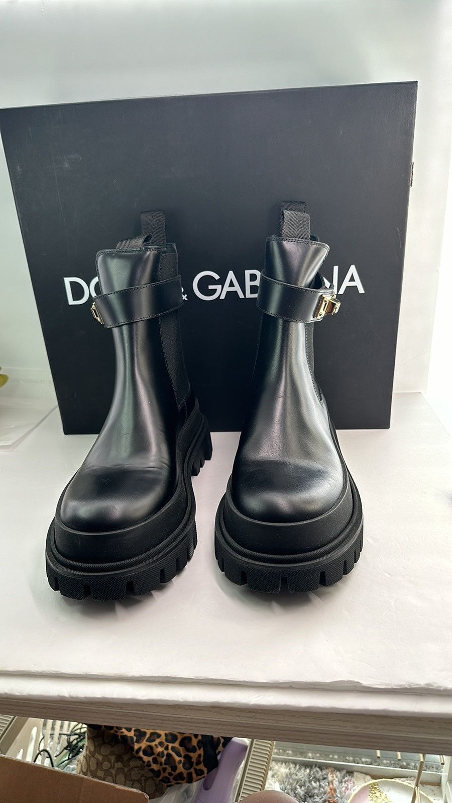Dolce & Gabbana Dolce&Gabbana Lug Sole Chelsea Boot Women’s Shoes Size US 11 / IT 41 - 12 Thumbnail
