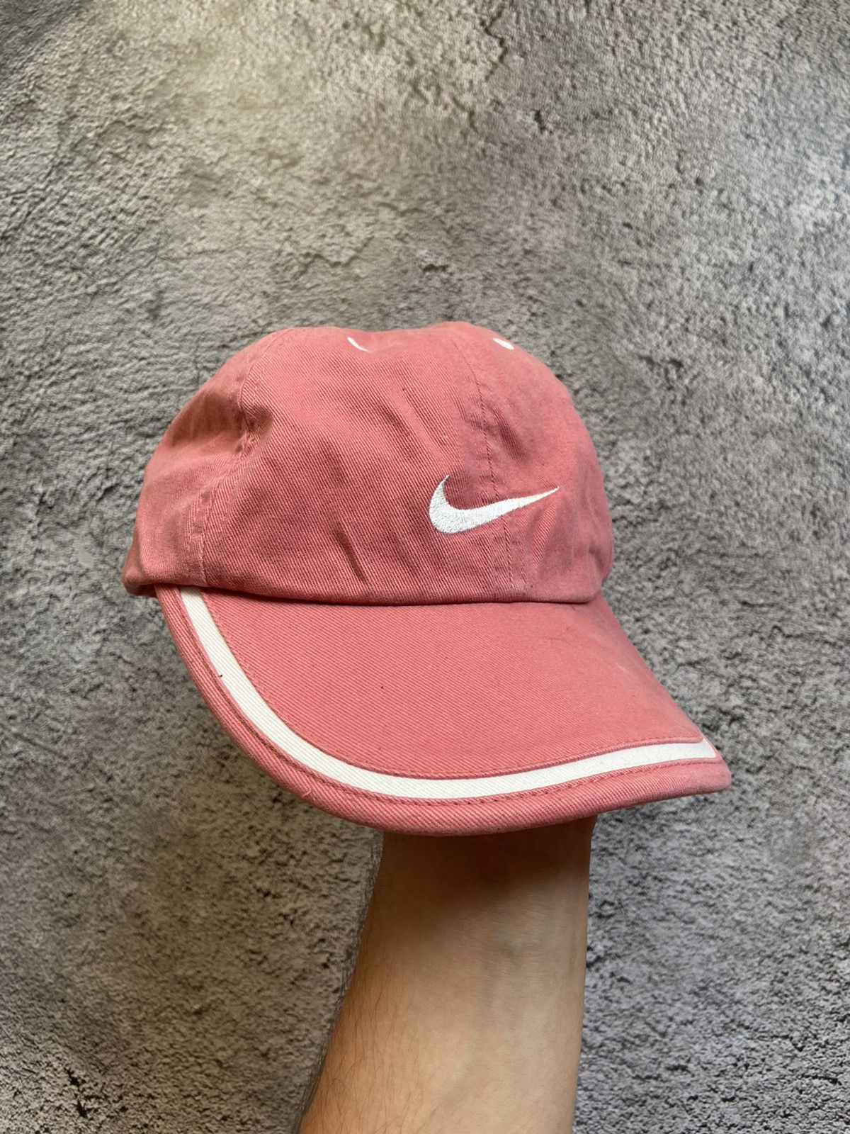 Nike × Vintage Vintage Nike Purple Faded Distressed Cap Y2K Size ONE SIZE - 3 Thumbnail