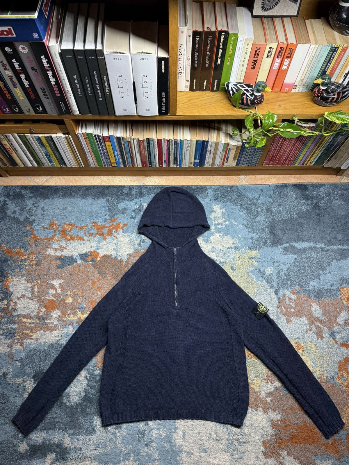 Stone Island Vintage Stone Island SS 2003 1/4 Half Zip Hoodie Size US M / EU 48-50 / 2 - 1 Thumbnail