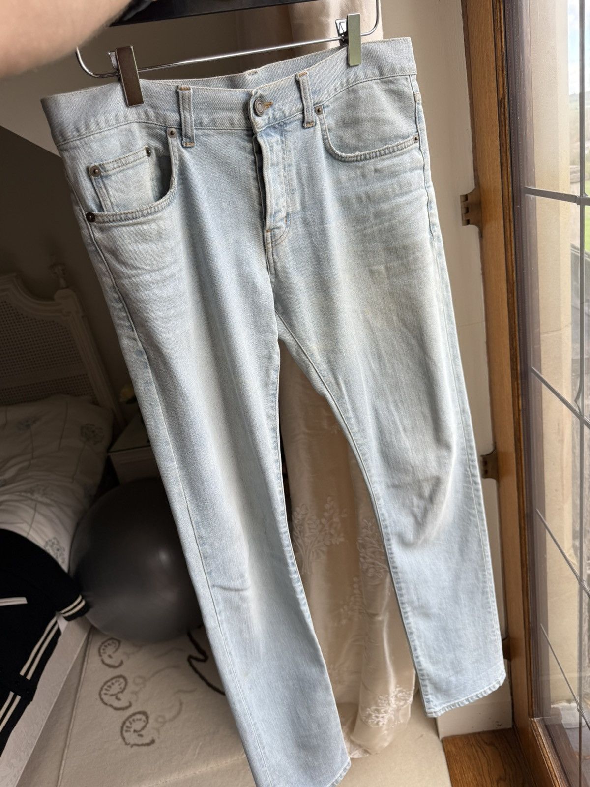 Saint Laurent Paris SS14 Saint Laurent light wash denim jeans Hedi Slimane 31 Size US 31 - 21 Thumbnail