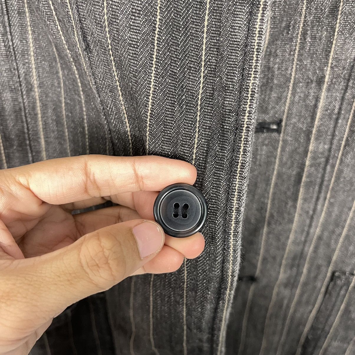 Japanese Brand Japanase Brand Suggestion Stripe Button Coat Jacket Size US L / EU 52-54 / 3 - 14 Thumbnail
