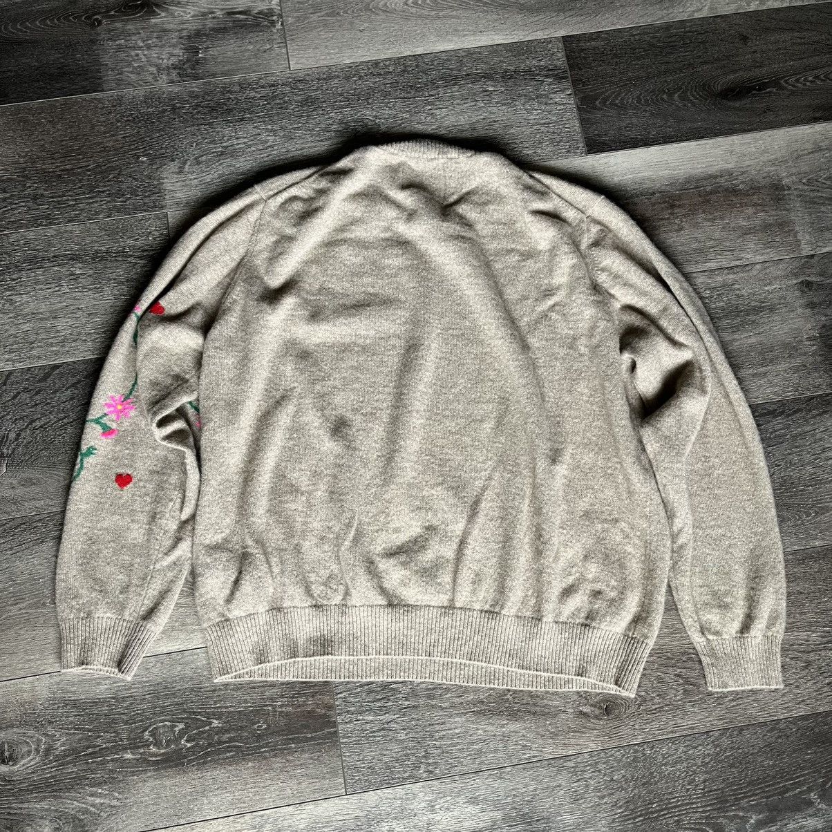 Other Jumper 1234 Heart Flower Logo 100% Cashmere Sweater Beige Size XL / US 12-14 / IT 48-50 - 2 Thumbnail