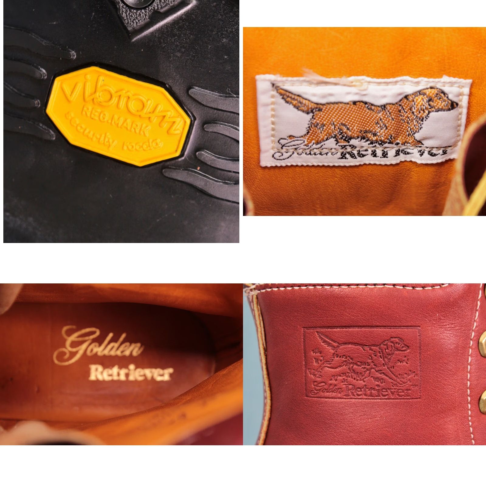 Vintage Golden Retriever Hunting Boots Mens 1980s Outdoor Leather Boots Size 9.5 EEE Vintage NOS 80s Brown Size US 10 / EU 43 - 8 Thumbnail
