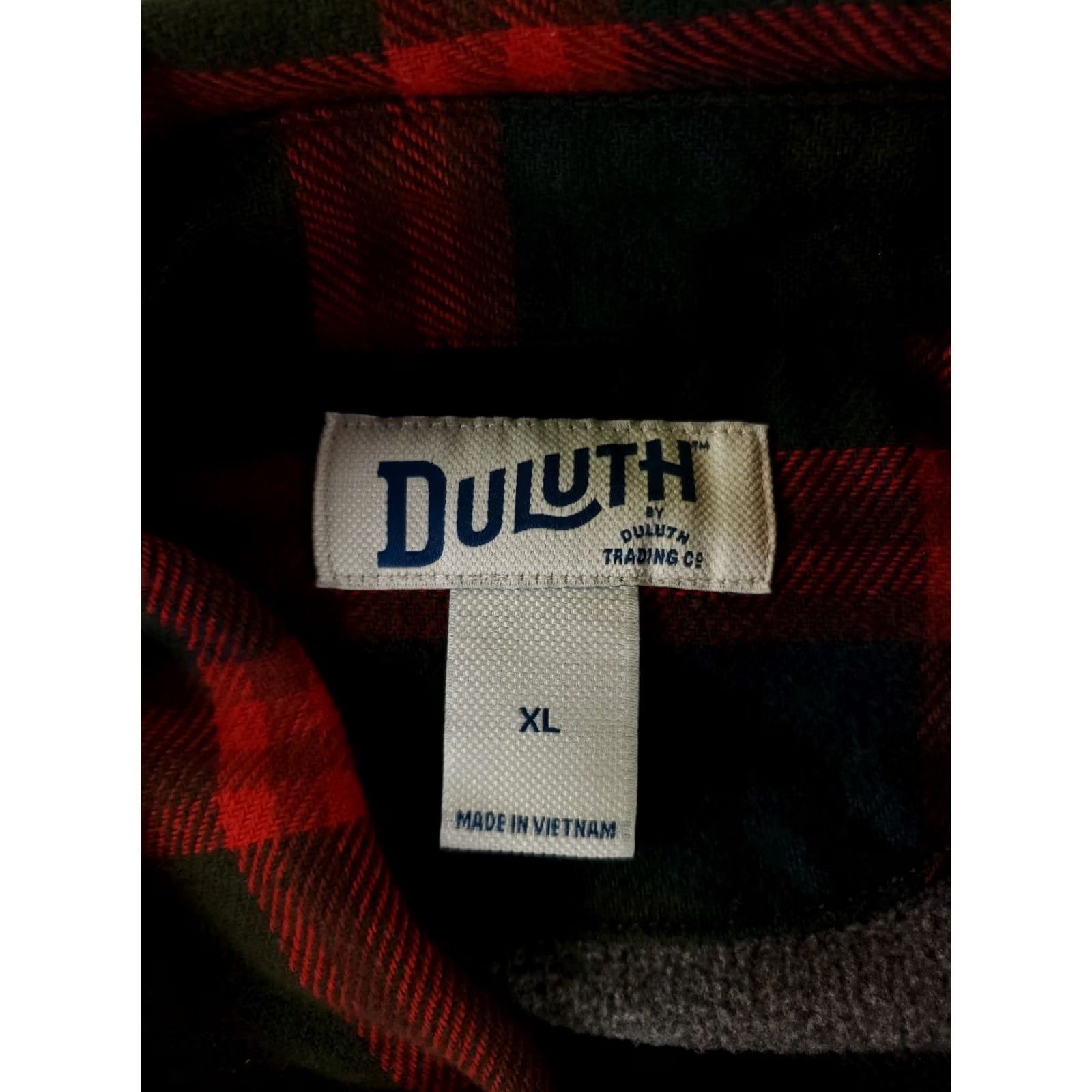 Vintage Duluth Shirt Jacket Flapjack Fleece Lined Green Red Plaid Long Sleeve Mens XL Size US XL / EU 56 / 4 - 2 Thumbnail