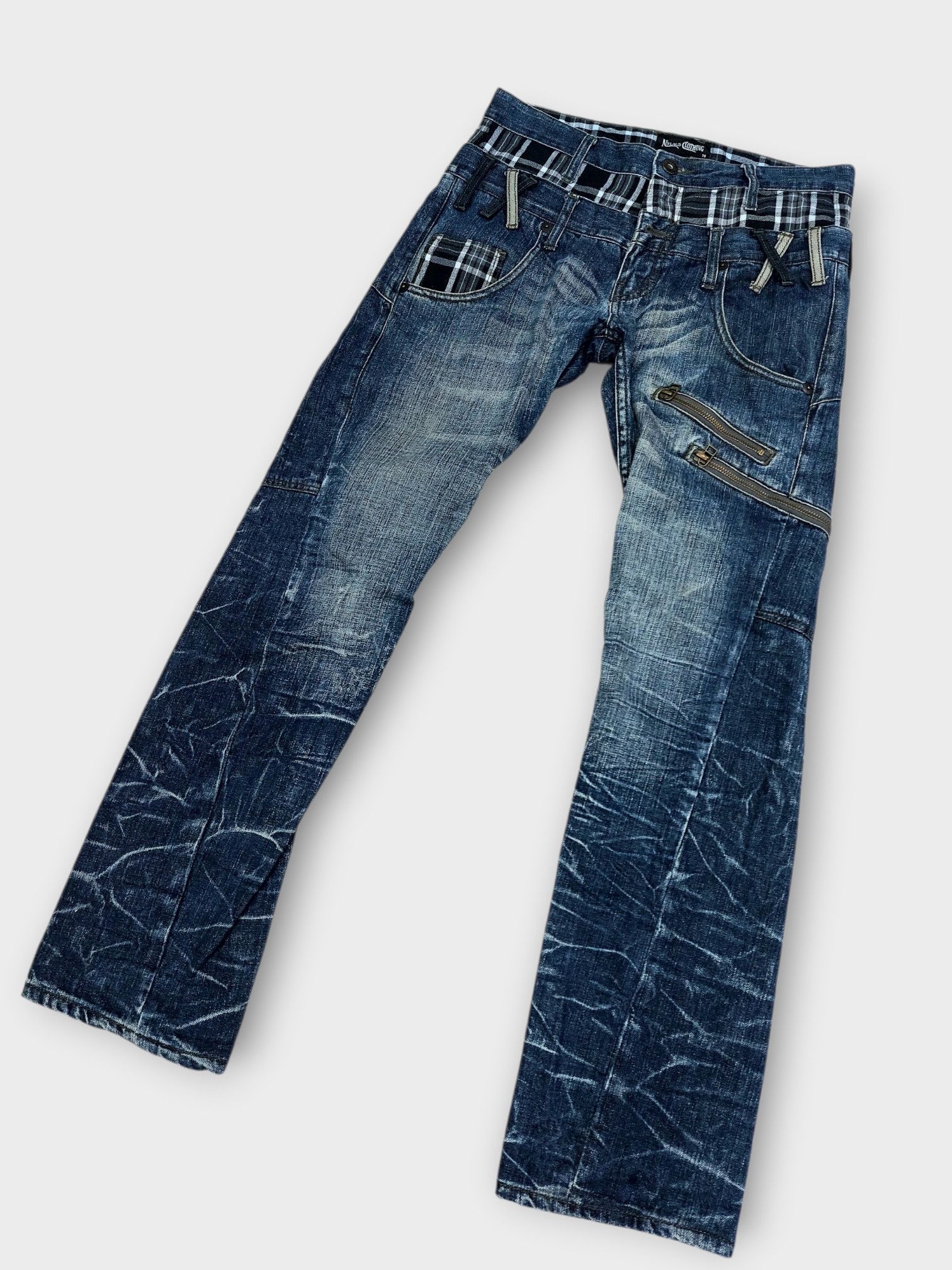 Vintage Nylaus Y2k Double Waist Vintage Denim Size US 30 / EU 46 - 4 Thumbnail