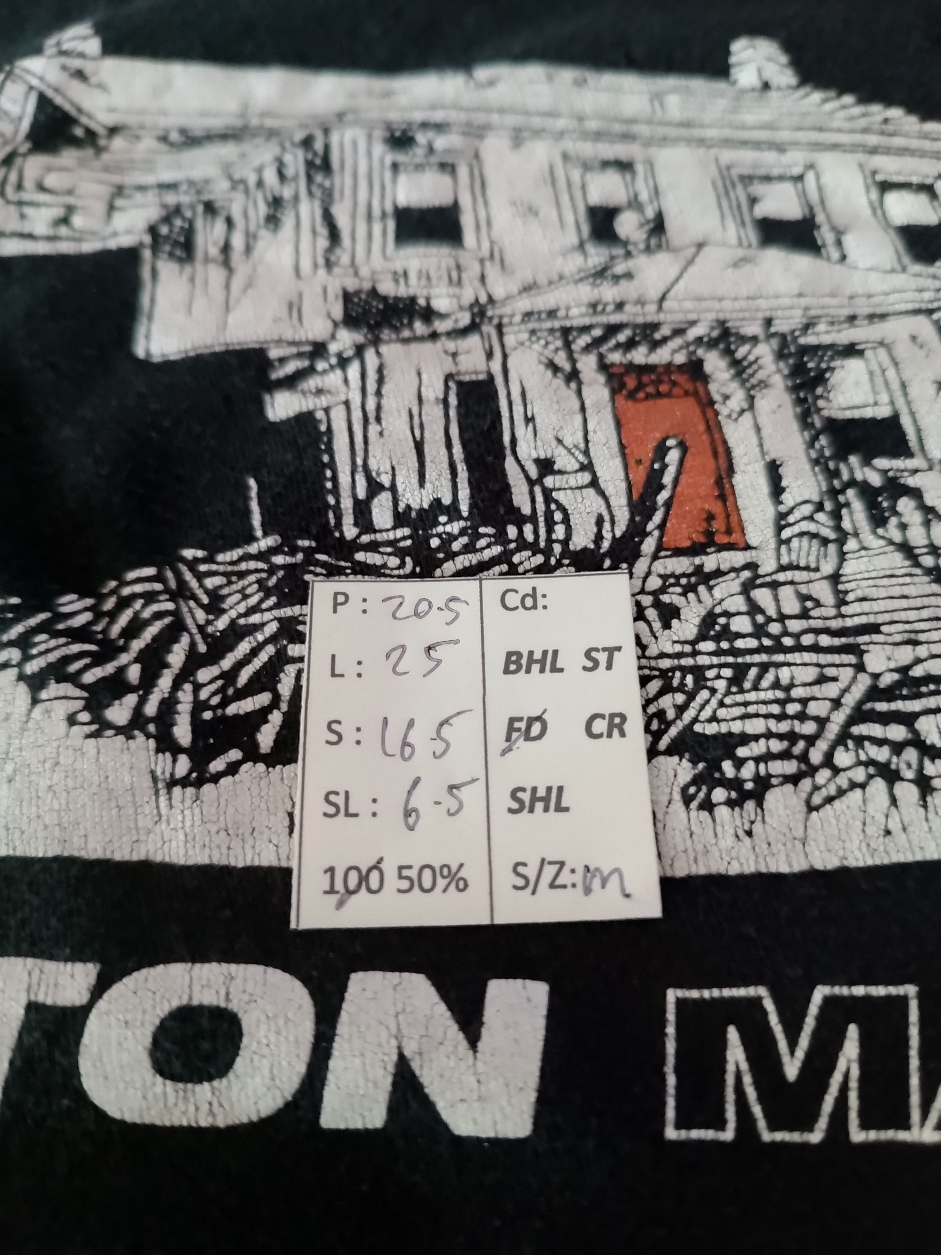 Band Tees VINTAGE Y2K FADED BOSTON MANOR (nothing seaway trophy eyes) Size US M / EU 48-50 / 2 - 14 Thumbnail