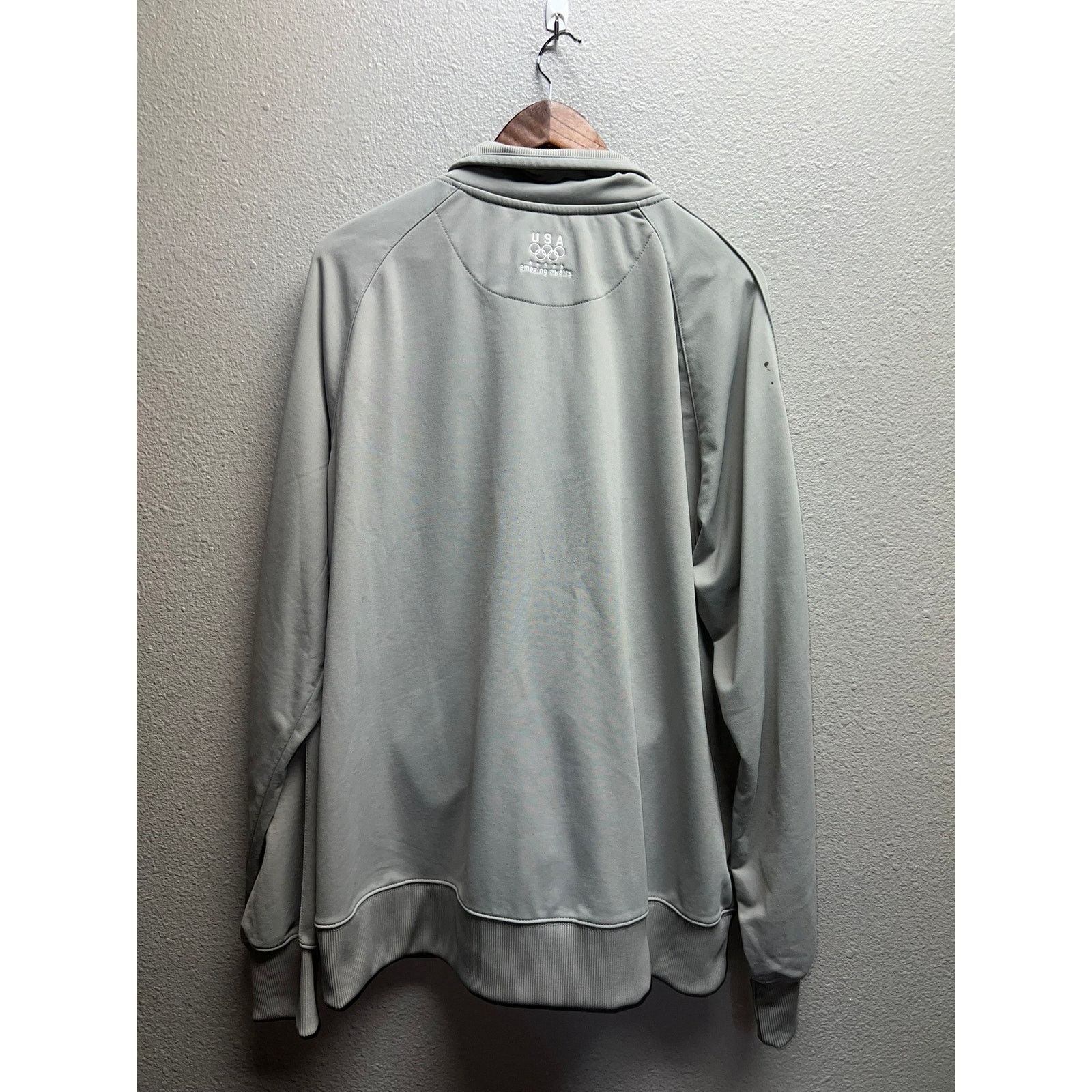 Vintage Vintage Nike USA Olympics Jacket Gray Full Zip Up Track 2XL Size US XXL / EU 58 / 5 - 6 Thumbnail