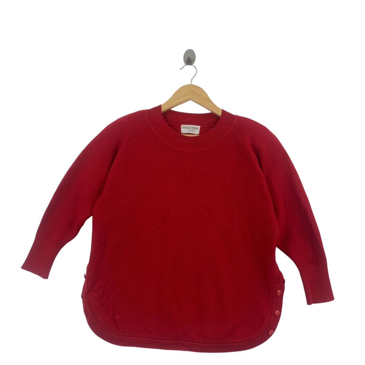 Vintage Vintage 80’ KOBE MODE TOKYO Designer Red Blouse Tee Shirt Size M / US 6-8 / IT 42-44 - 1 Thumbnail