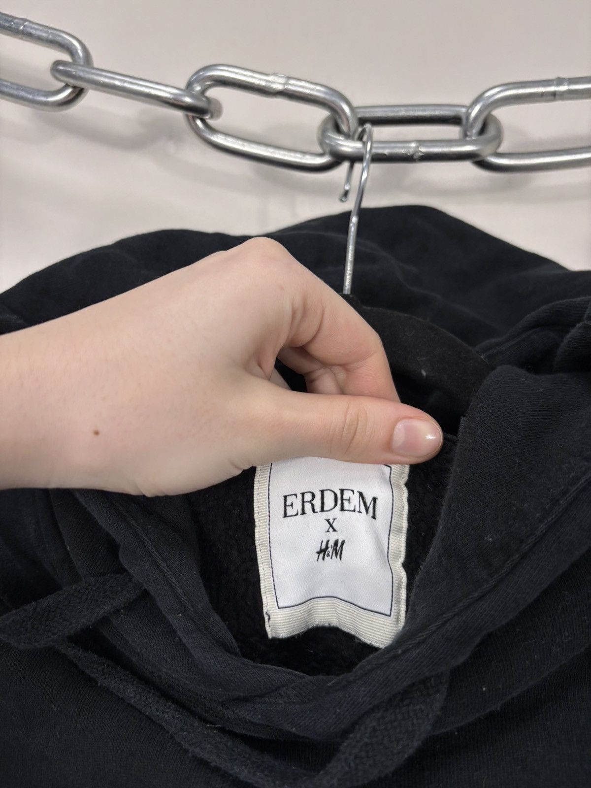 H&M Erdem X H&M Men’s Big Print Logo Hype Black Hoodie Size US S / EU 44-46 / 1 - 14 Thumbnail