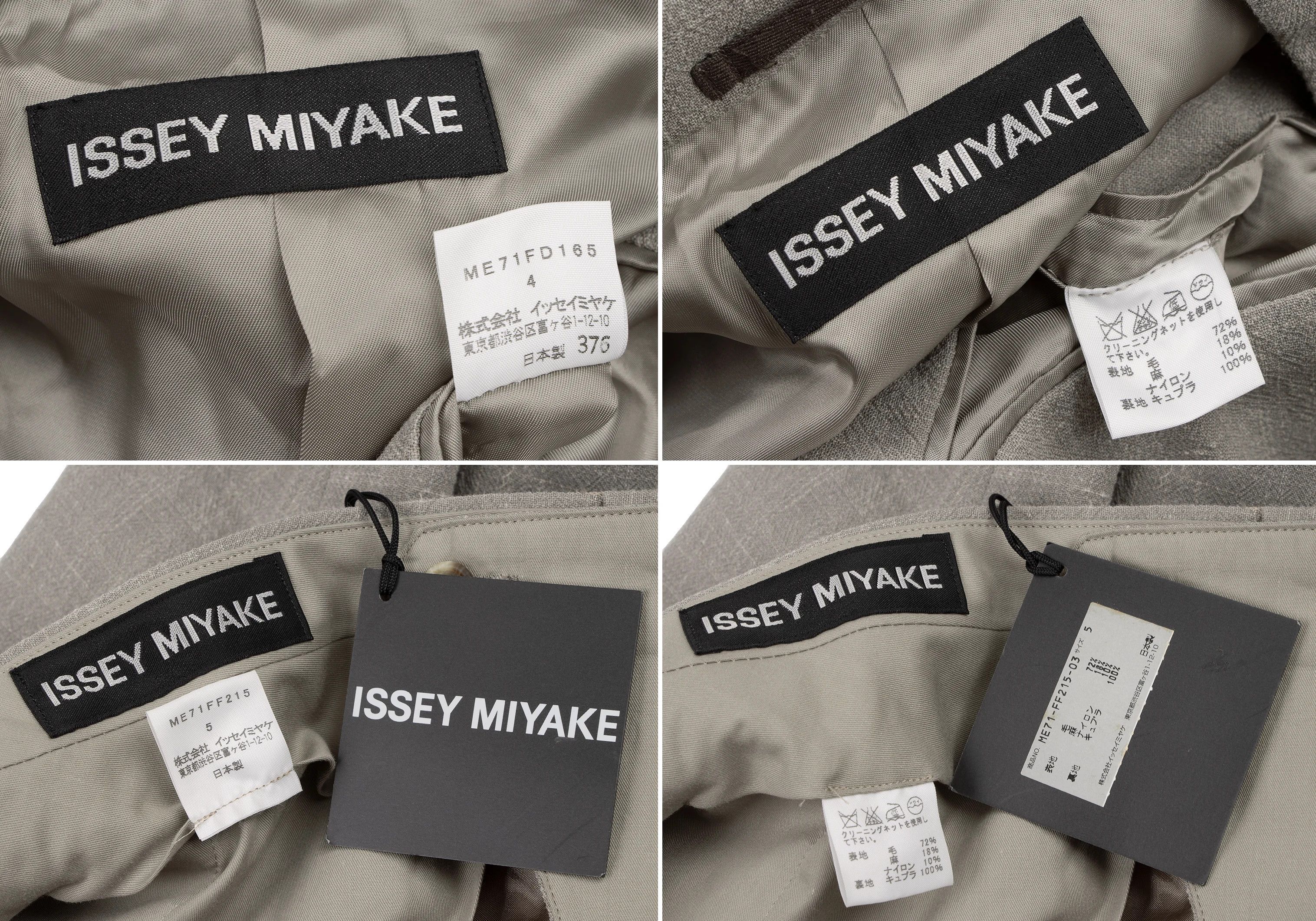 Issey Miyake Wool Linen Suit Set in Gray Size 4 5 Size US XL / EU 56 / 4 - 18 Thumbnail