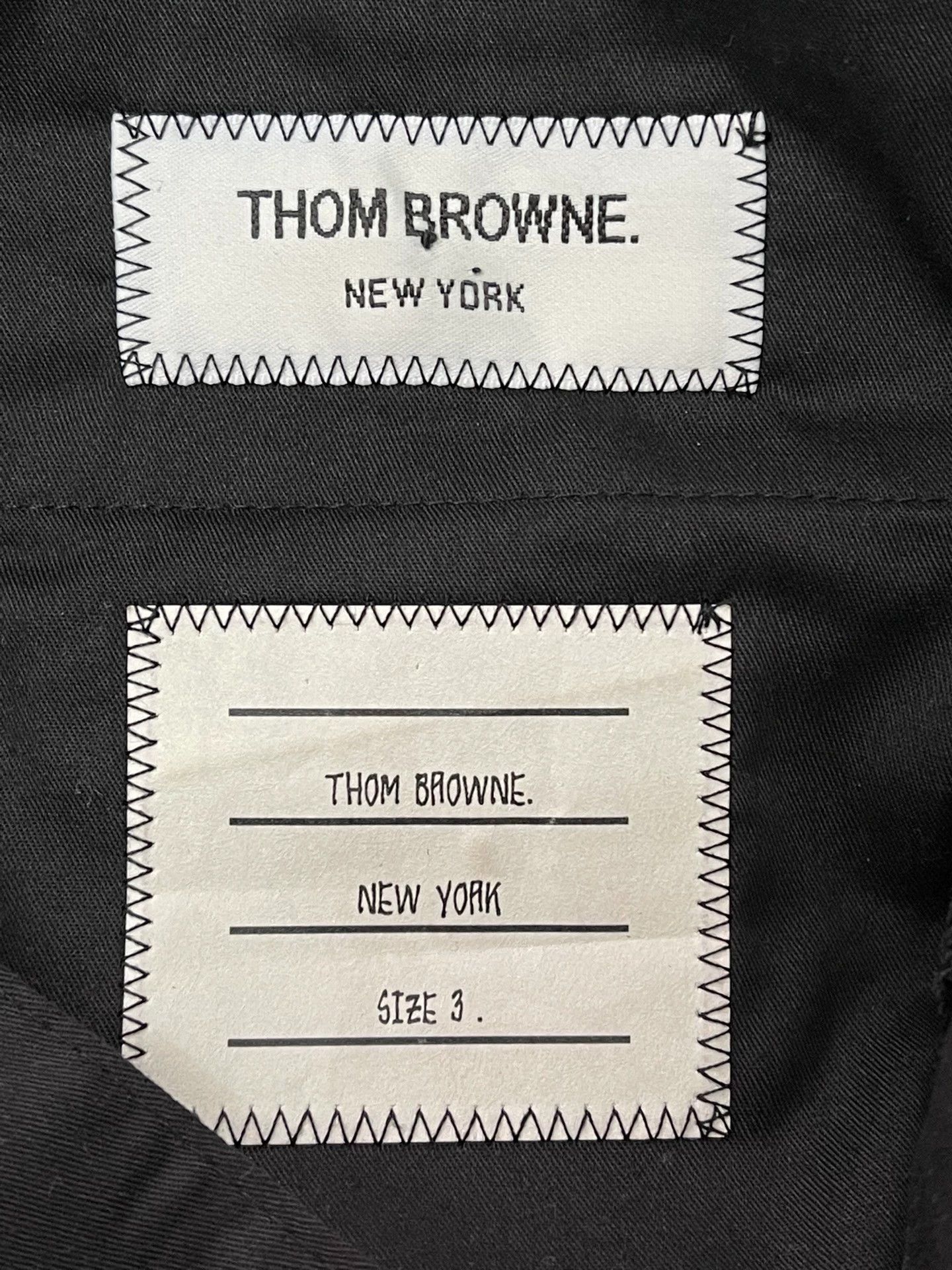 Thom Browne Thom Browne Regular Fit Wool Navy Trousers 3 (Men's) Size US 34 / EU 50 - 4 Thumbnail