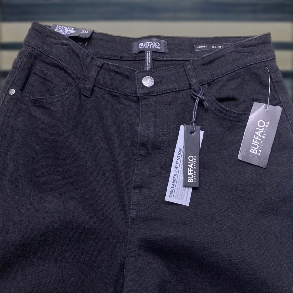 Buffalo David Bitton Ladies Jeans Slim Fit Straight High Waist