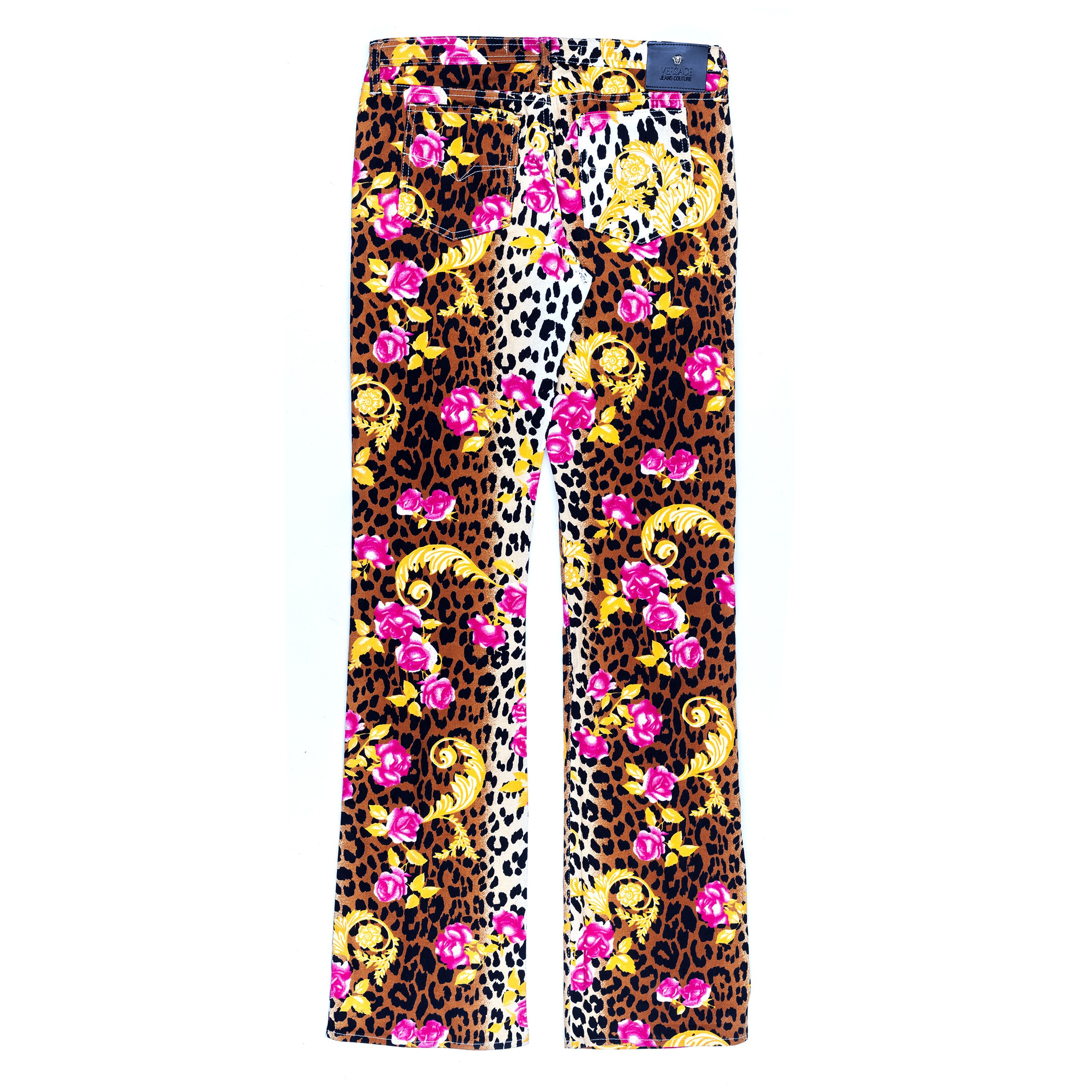 Versace Versace Jeans Couture Cheetah Print Pants (S) Size 28" / US 6 / IT 42 - 2 Thumbnail