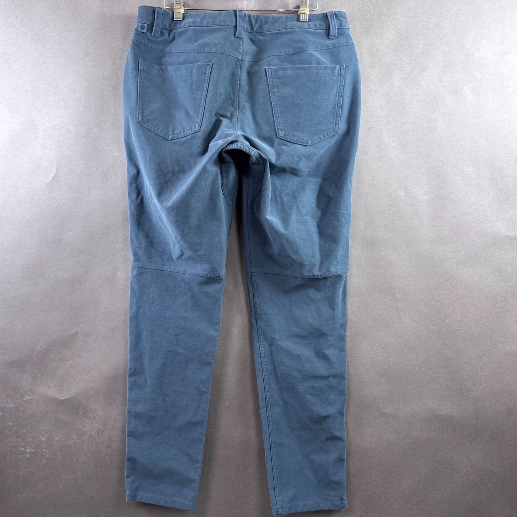 Lululemon Lululemon ABC Utilitech Slim Chino Pants Men 32x30 Blue Regular 5-Pocket Office Work Straight Front Cotton Blend Stretch Size US 32 / EU 48 - 3 Thumbnail