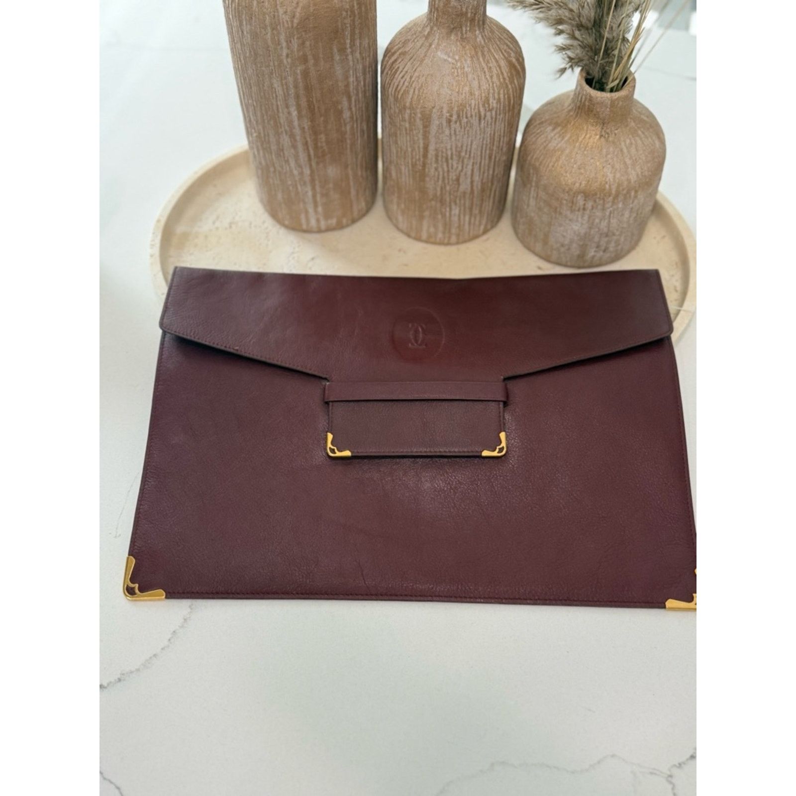 Cartier Cartier Must de Cartier document case or clutch bag VINTAGE Size ONE SIZE - 8 Thumbnail