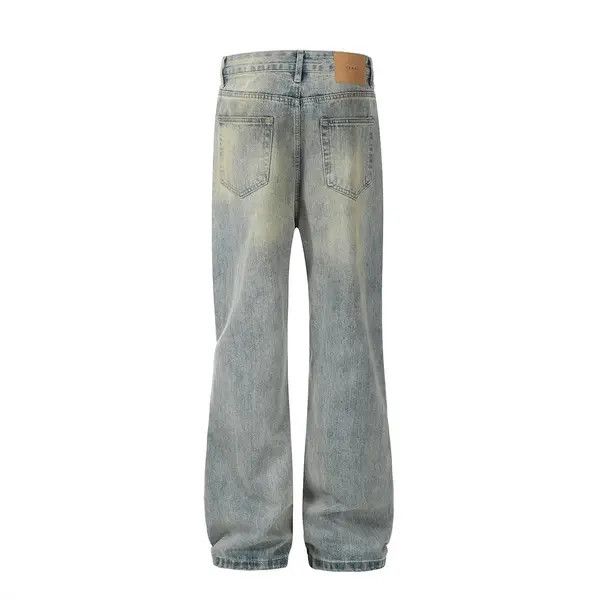 VIBE Men's punk distressed loose casual flared ripped jeans Size US 32 / EU 48 - 3 Thumbnail