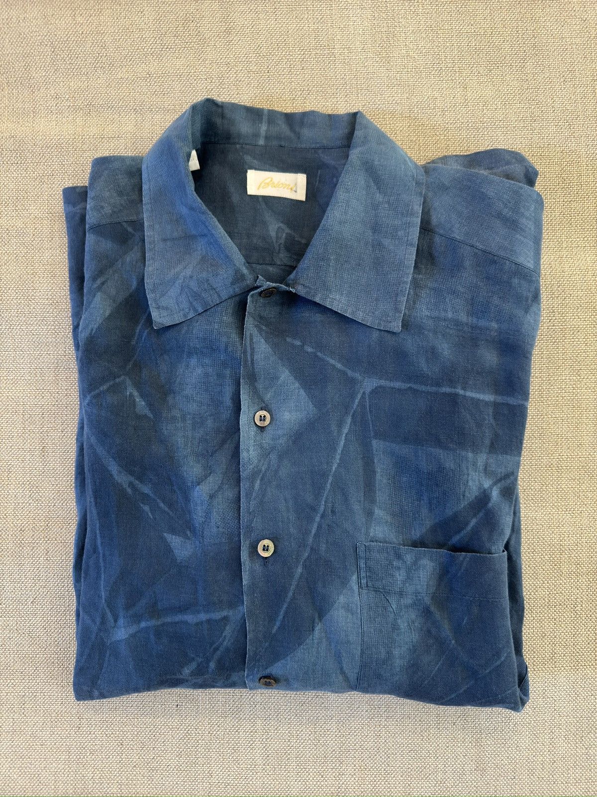 Brioni Brioni Made in Italy Linen Floral Print Shirt Size XL Size US XL / EU 56 / 4 - 1 Thumbnail