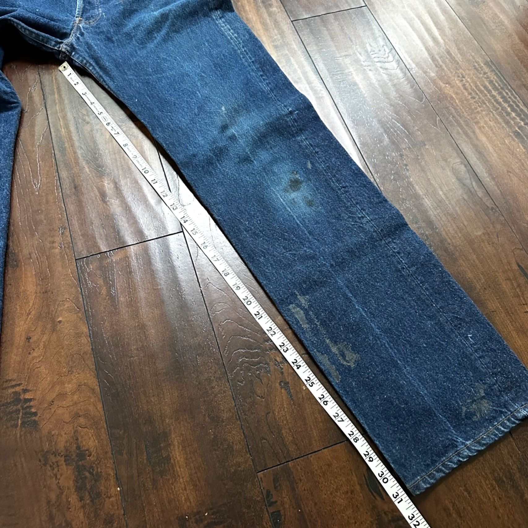 Levi's VINTAGE Levi's 501 Jeans Button Fly 33x36 USA Tag Blue Straight 90s Mens Pants Regular Jeans Size US 33 - 5 Thumbnail