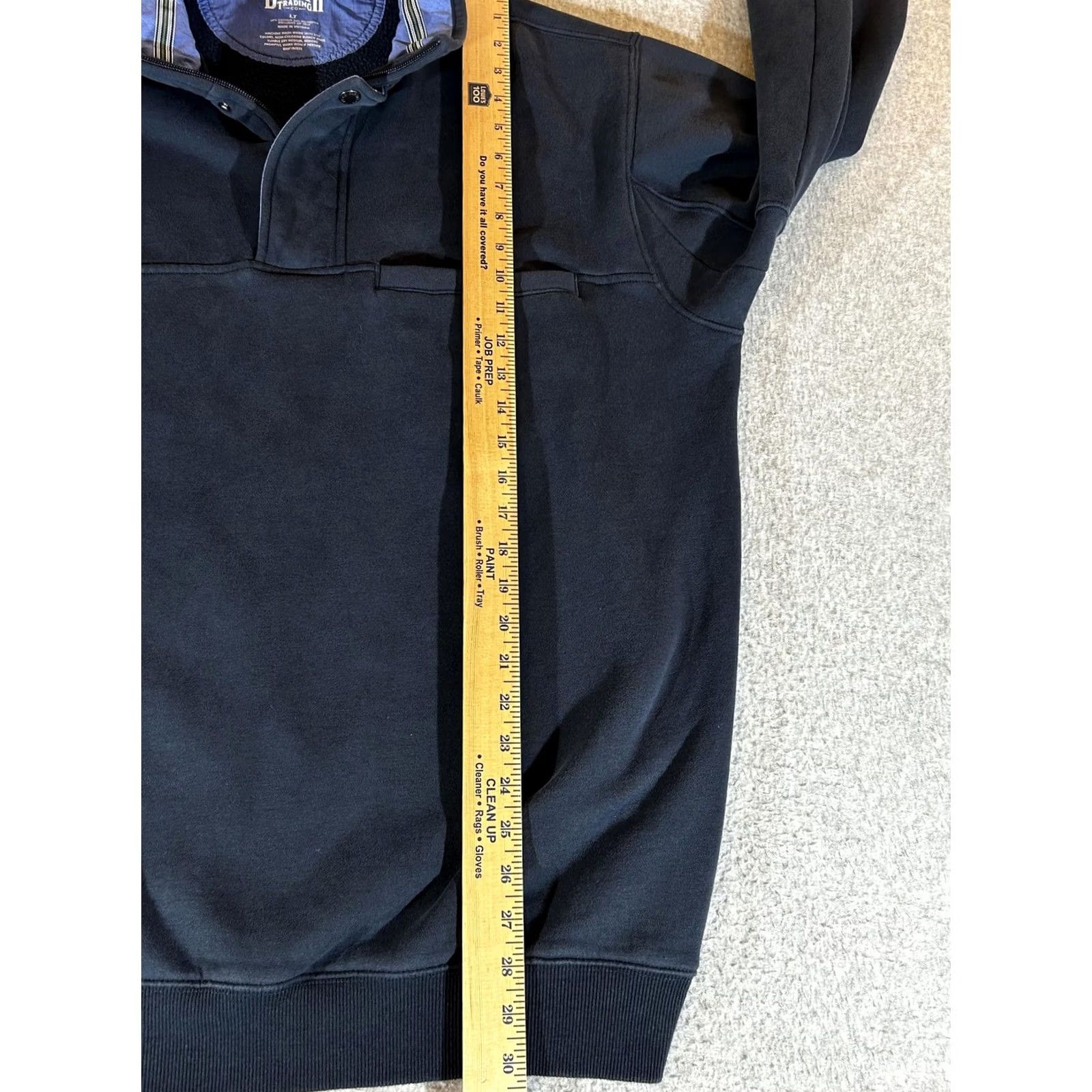 Duluth Trading Company Duluth Trading Co Sweatshirt Mens LT Tall Blue Pullover Fleece Lined Snap Mock Neck Pockets Heavyweight Winter Size US L / EU 52-54 / 3 - 5 Thumbnail