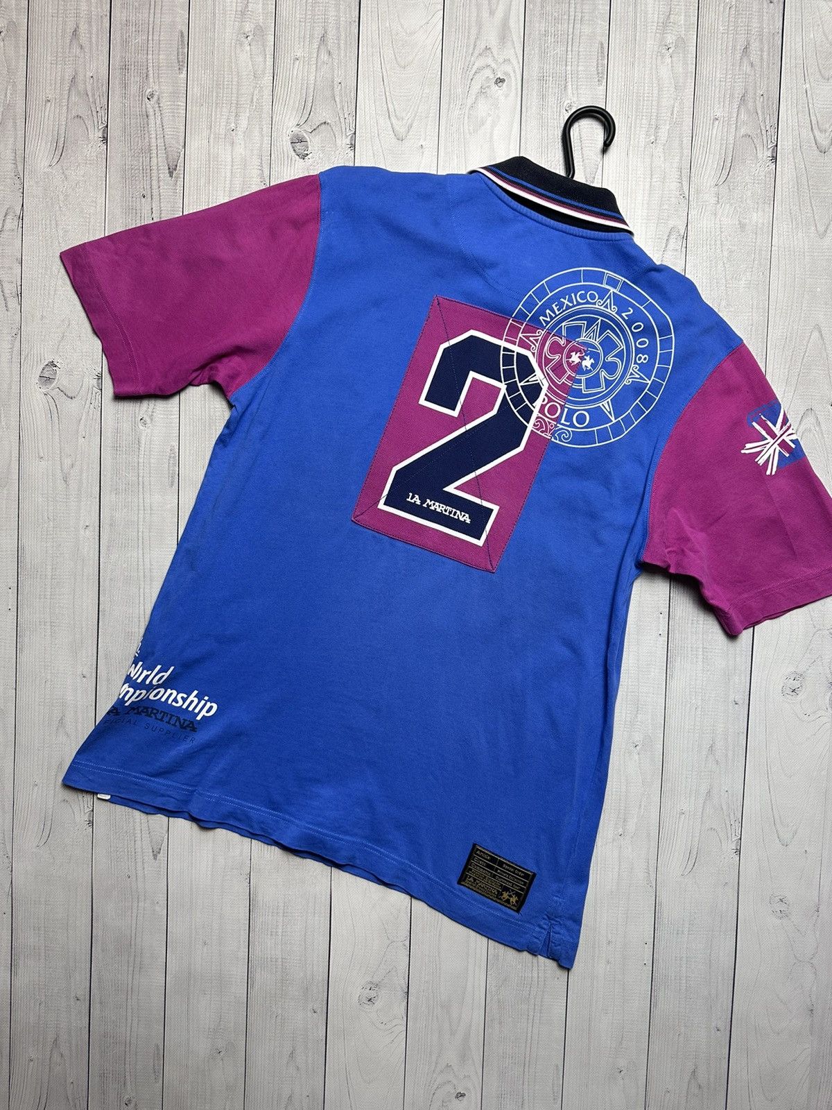 La Martina × Vintage Vintage polo L A Martina blue big logo size L New Zealand L Size US L / EU 52-54 / 3 - 2 Thumbnail