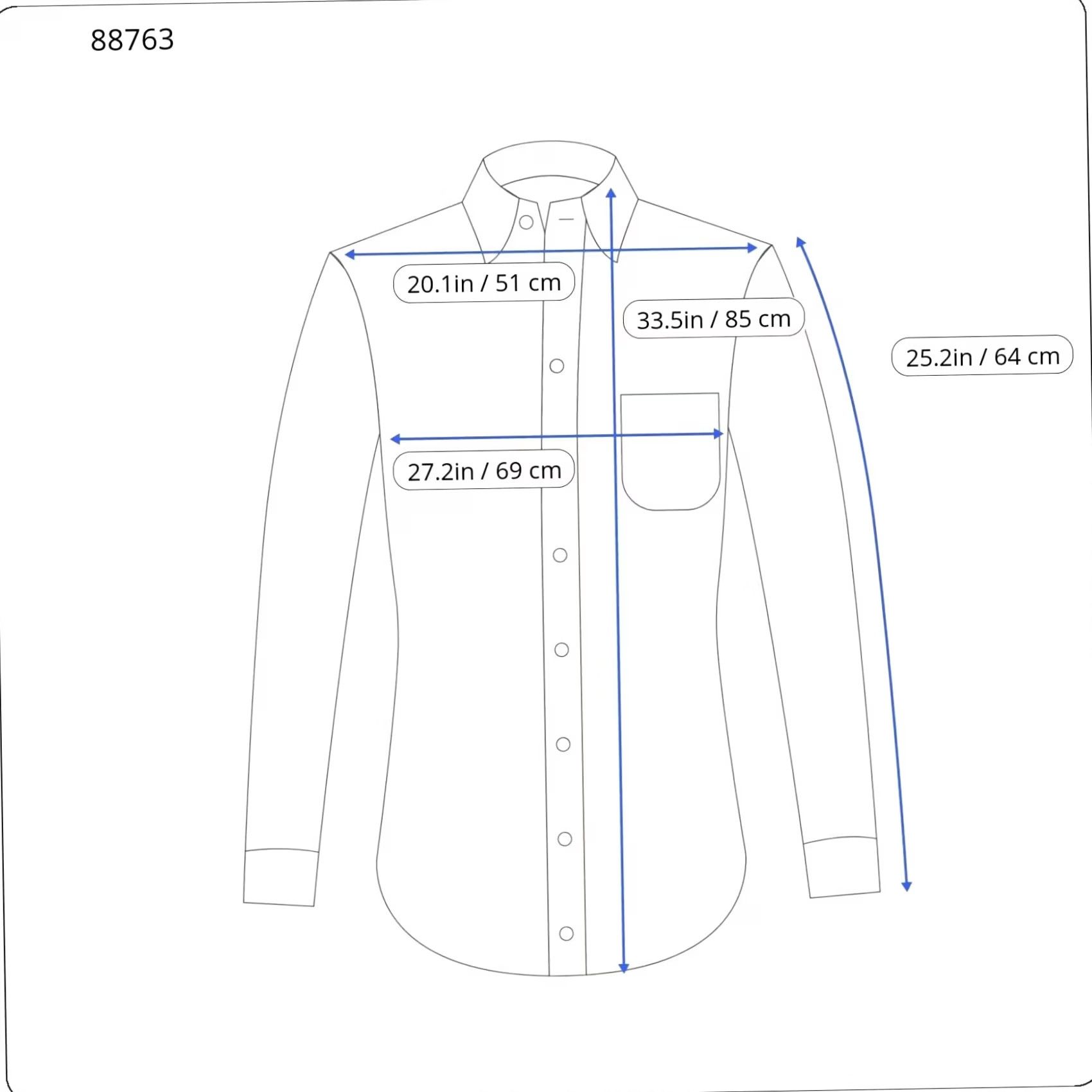 Suitsupply SUITSUPPLY Slim Regular Fit Shirt Men's 2XL Button Up Cutaway White Size 48R - 3 Thumbnail