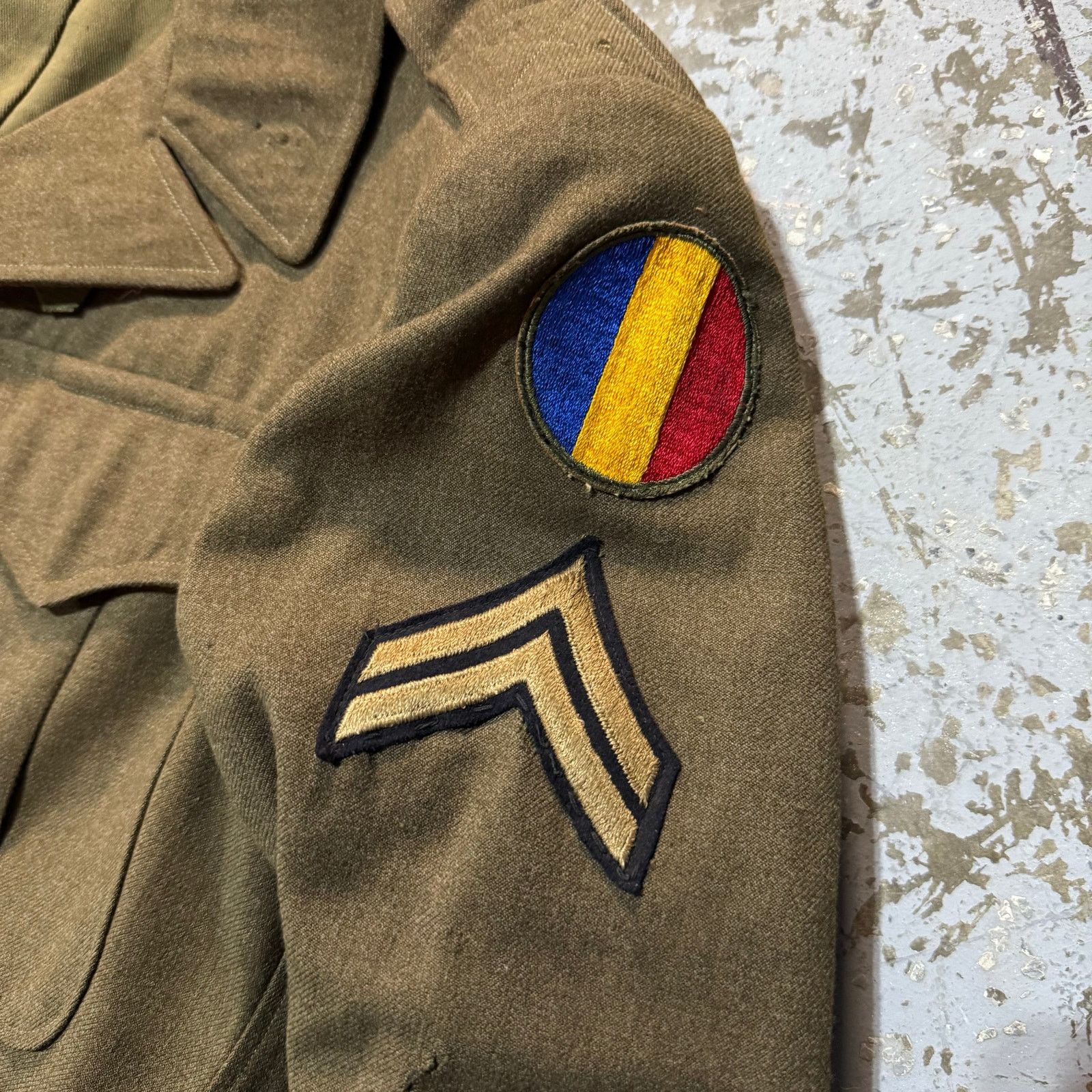 Vintage Vintage 40’s US Army WWII Wool Field Jacket Sz 34S Size US S / EU 44-46 / 1 - 9 Thumbnail