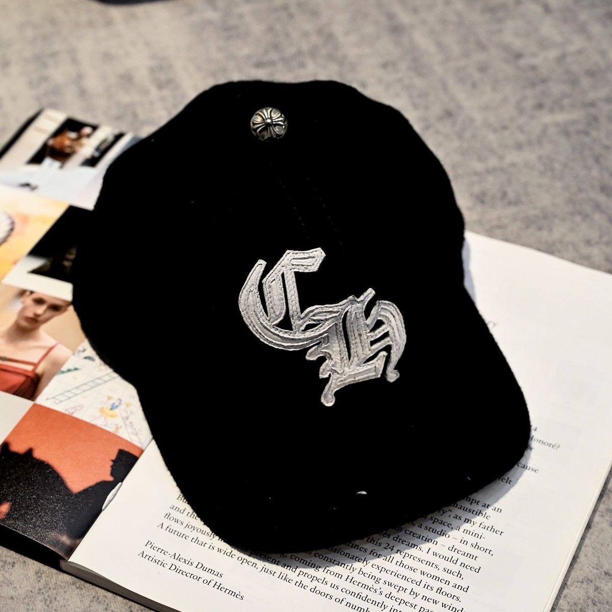 Chrome Hearts CHROME HEARTS CH WOOL TRUCKER HAT BLACK Size ONE SIZE - 1 Thumbnail