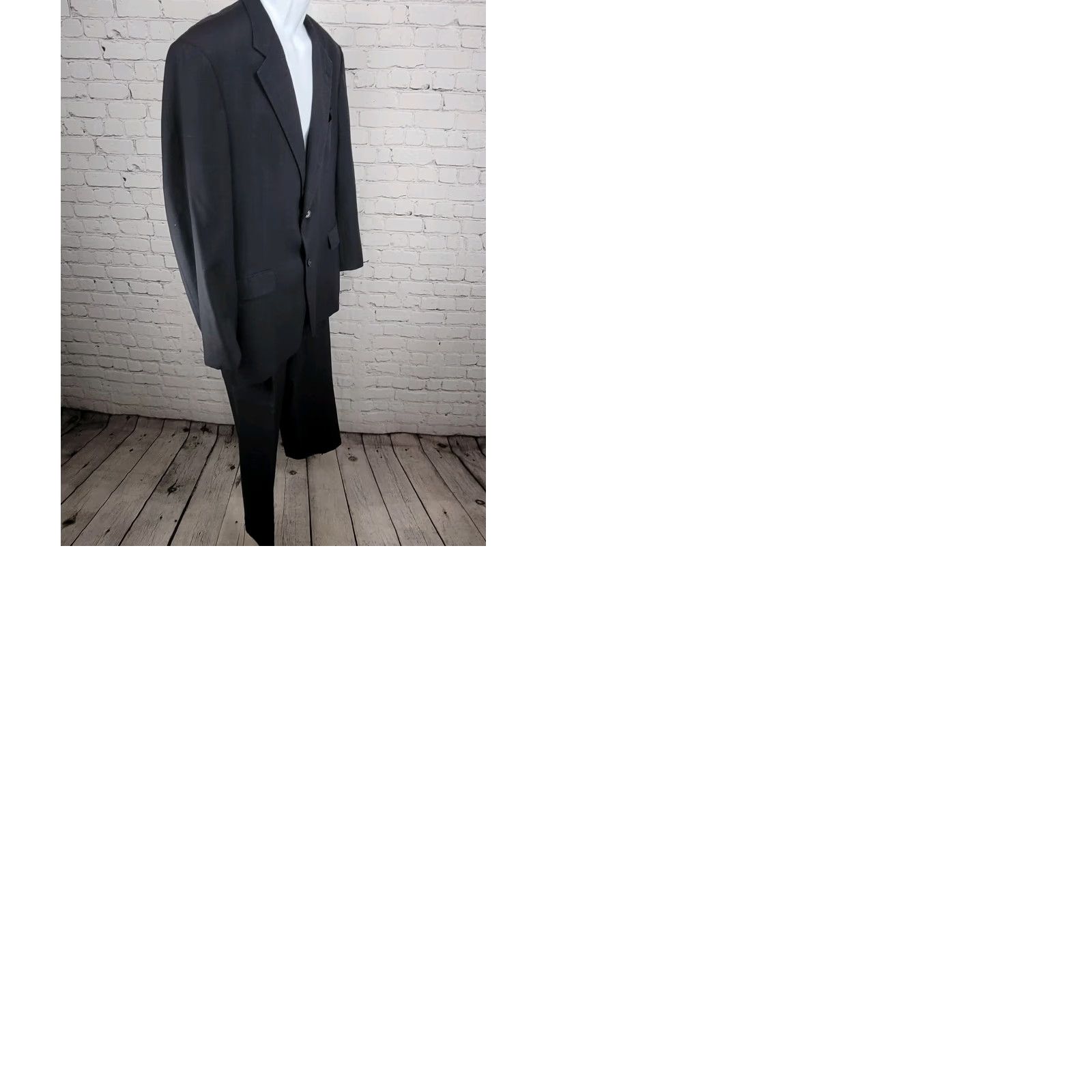 Cremieux Daniel Cremieux Navy Check 100% Wool Suit Full Set Jacket 44R Pants 37x29 USA Size 44R - 12 Thumbnail