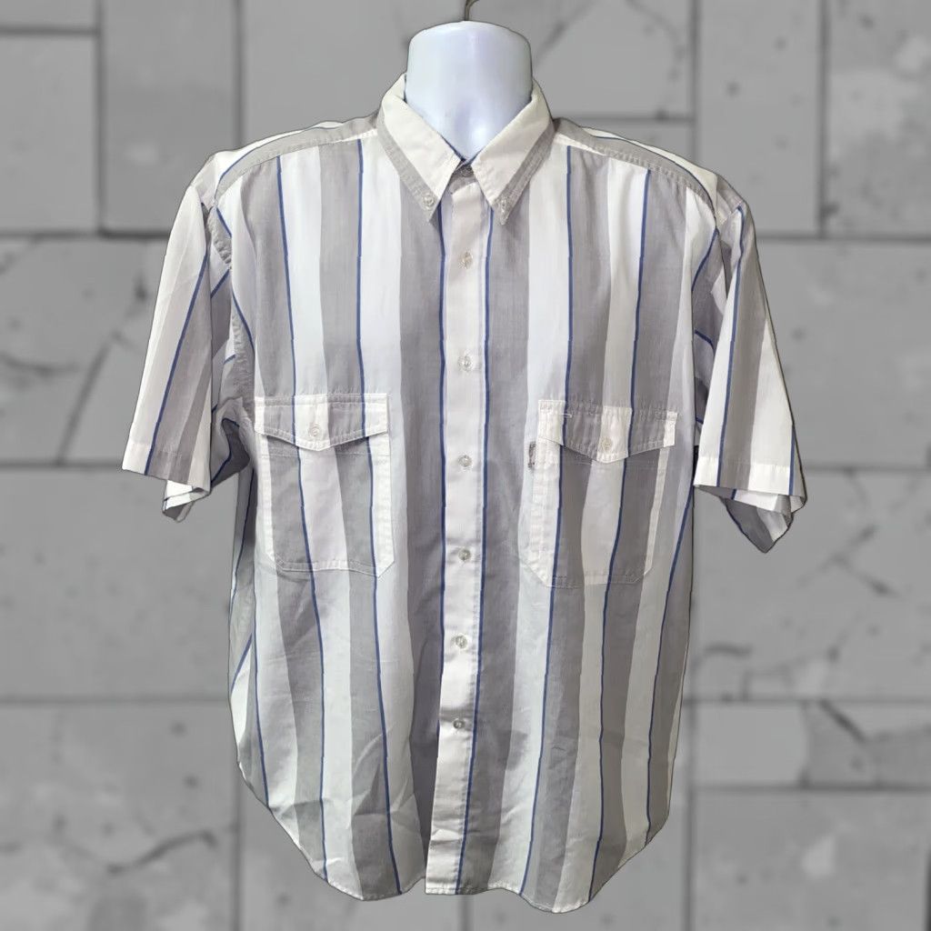 Levi's Levi’s Silver Label Mens Striped Short Sleeve Button Front Shirt XL Multicolor Button-Up Casual Shirts Men Regular Size XL Size US XL / EU 56 / 4 - 1 Thumbnail