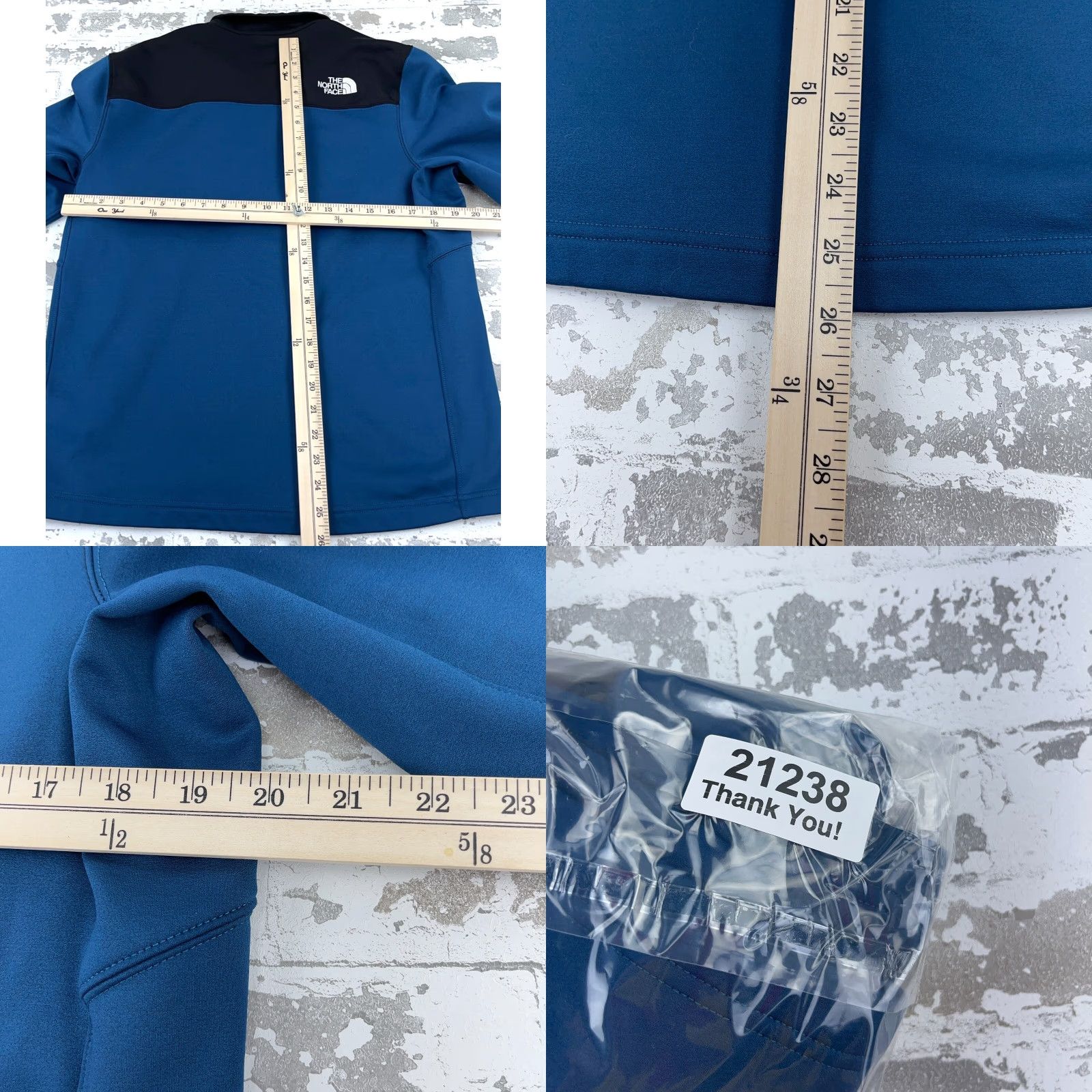 The North Face The North Face Jacket Men Medium Blue Softshell Astro Ridge Color Block Adult Seasonal Windbreaker Full Zip Pockets Logo Regular Fit Size US M / EU 48-50 / 2 - 8 Thumbnail