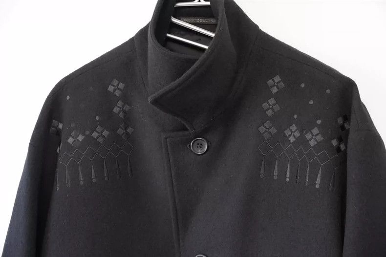 Yohji Yamamoto Yohji Yamamoto 22AW black embroidered full-back cashmere j Size US S / EU 44-46 / 1 - 4 Thumbnail