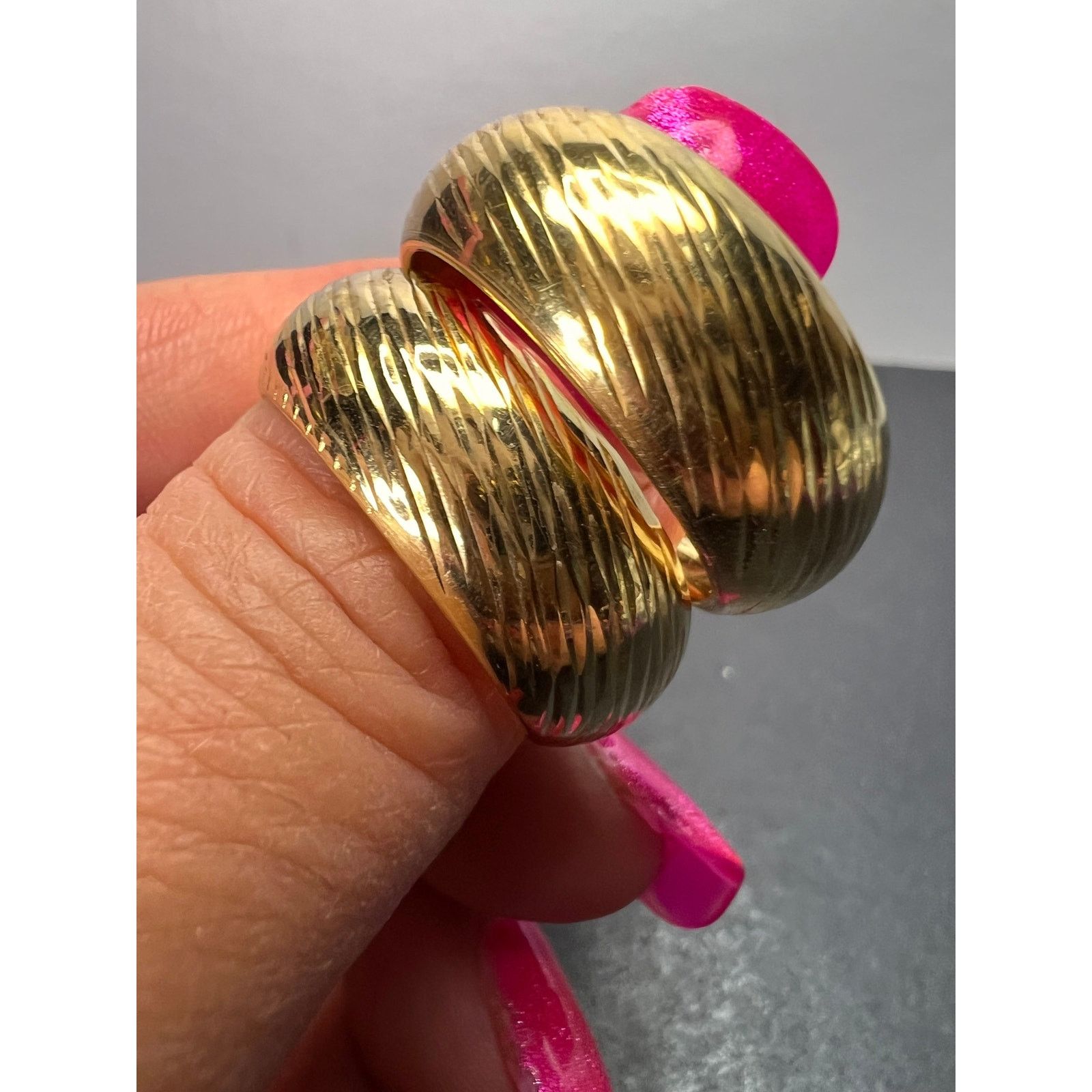 Other Gold over sterling silver hoop earrings Size ONE SIZE - 10 Thumbnail