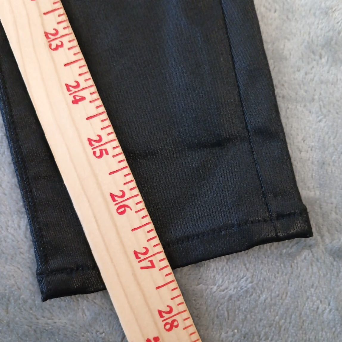 Express Express Womens Pants Skinny Ankle Black Size 0 Pockets Stretch Button Fly Vintage? No. Size 25" / US 0 / IT 36 - 6 Thumbnail