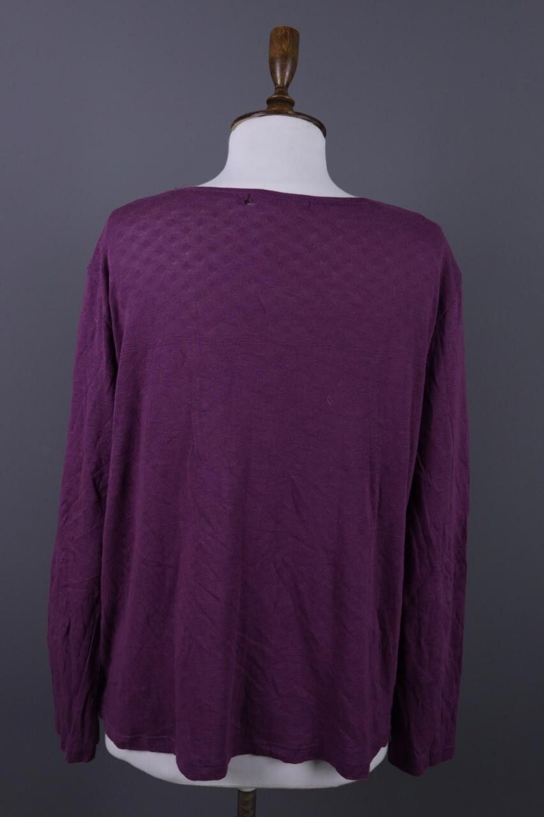 Designer Gudrun Sjoden Purple Long Sleeve Top Shirt Pullover Size XL Size XL / US 12-14 / IT 48-50 - 12 Thumbnail