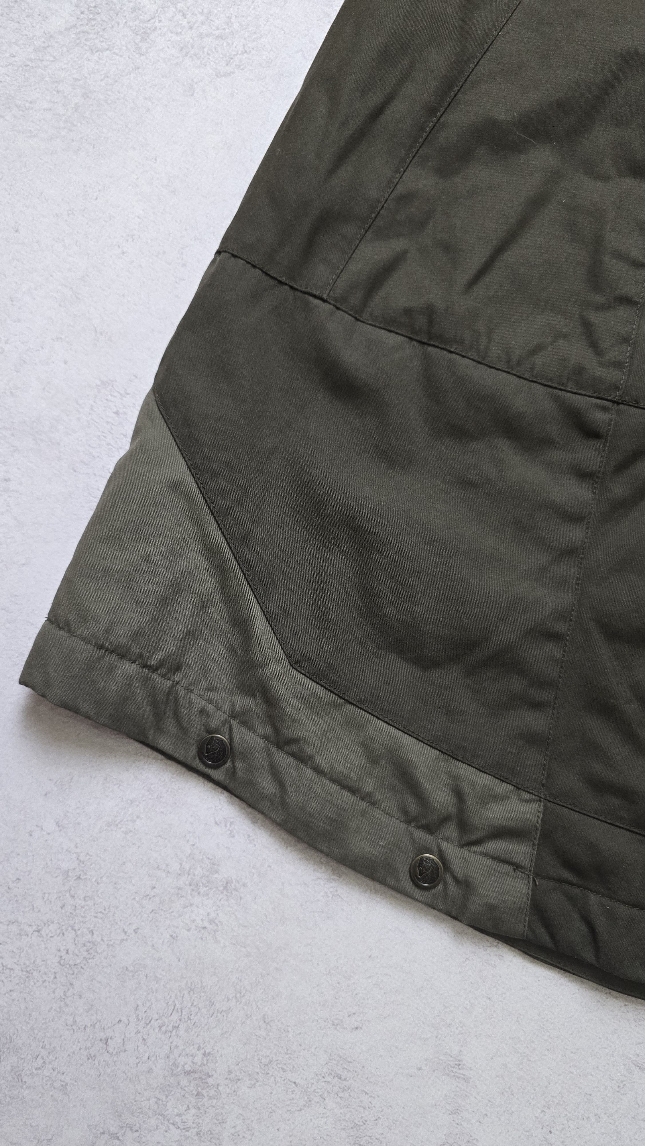 Fjallraven Luhkka Cape Jacket G-1000 Waxed Fur Hood Olive Poncho Size US S / EU 44-46 / 1 - 13 Thumbnail