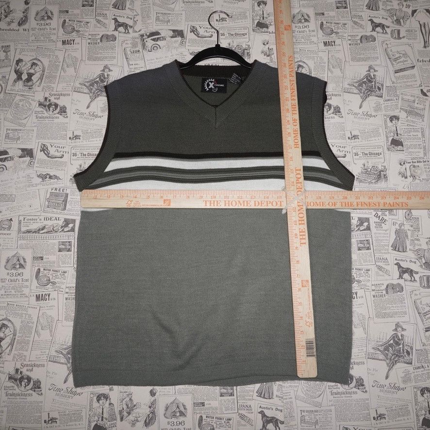 Vintage Medium- Vintage Y2K XG 90s XTREME gear stripe 90s knit vest Size US M / EU 48-50 / 2 - 4 Thumbnail