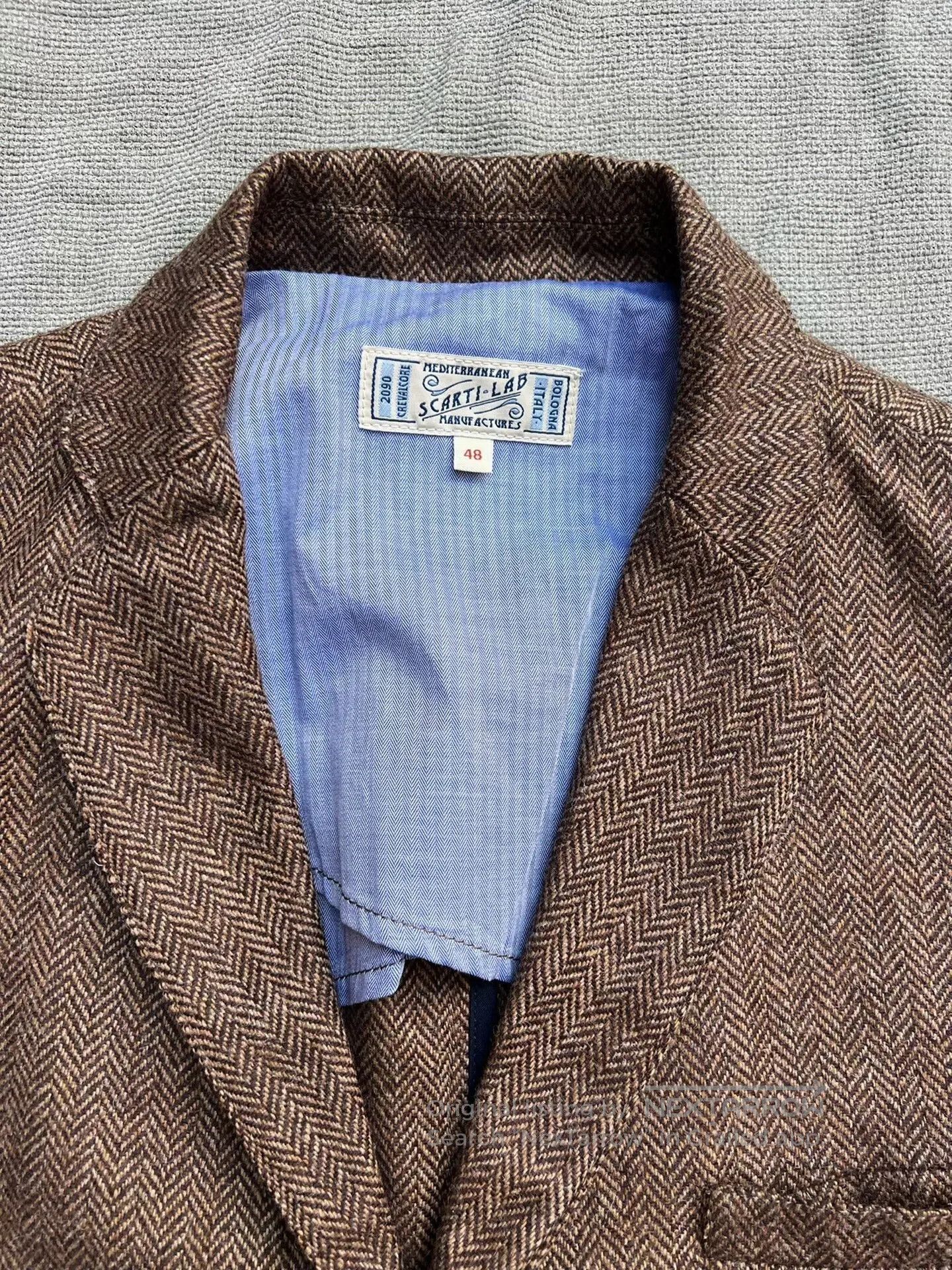 Scarti-Lab Italian Vintage Style Wool Blazer. Size US M / EU 48-50 / 2 - 1 Thumbnail