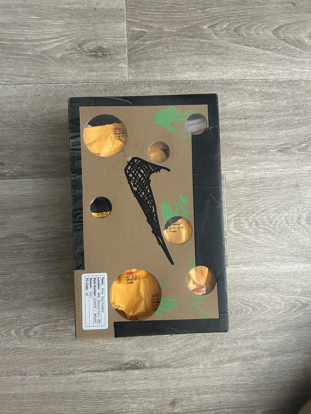 Nike × Off-White Nike Dunk x Off-White Lot 01/50 Size US 9 / EU 42 - 15 Thumbnail