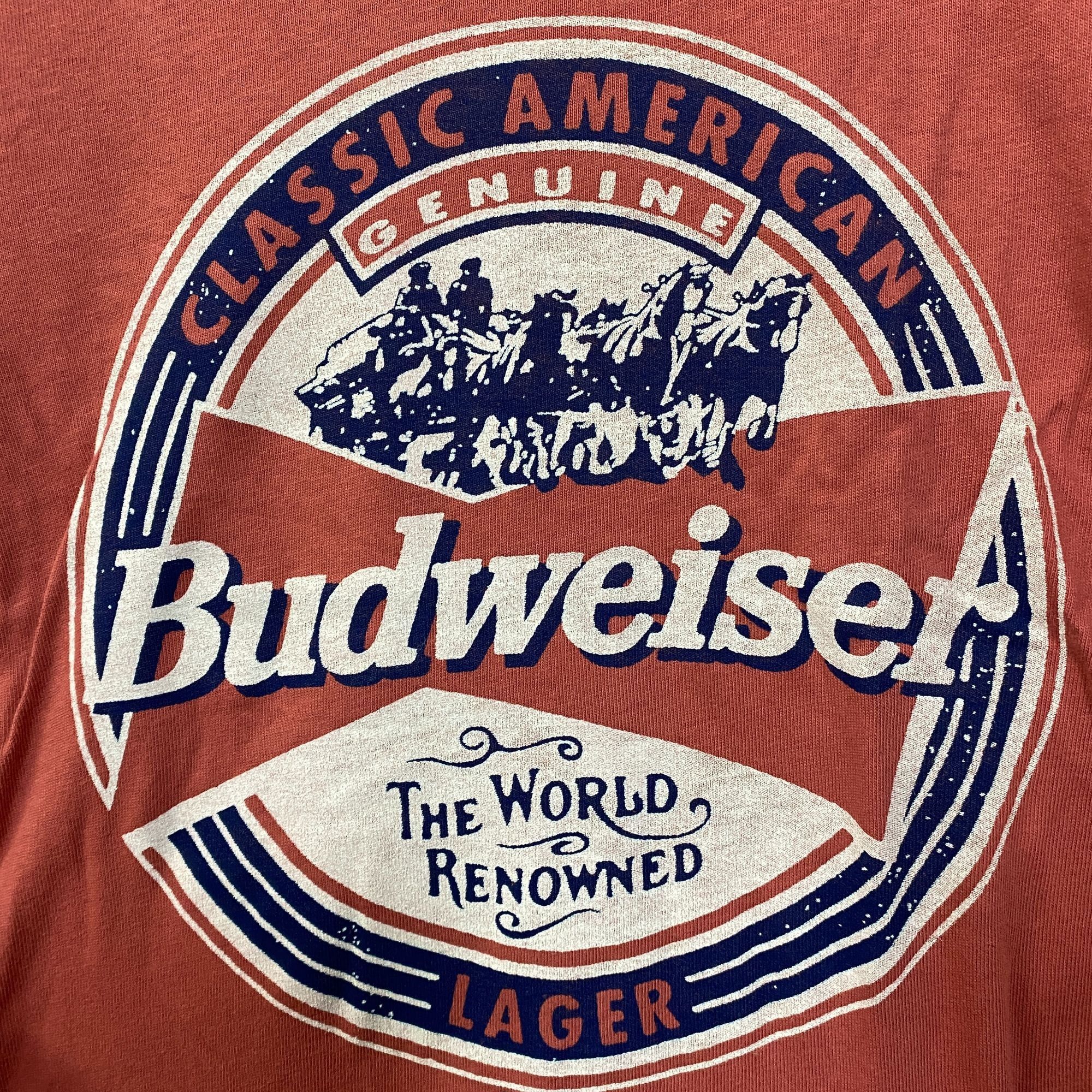 Junk Food Budweiser World Renowned Classic American Lager T-shirt size Size US XS / EU 42 / 0 - 2 Thumbnail