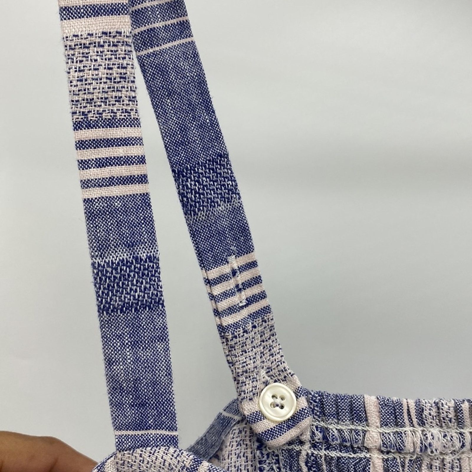 Express Express linen adjustable strap bohemian summer cropped top Size L / US 10 / IT 46 - 4 Thumbnail