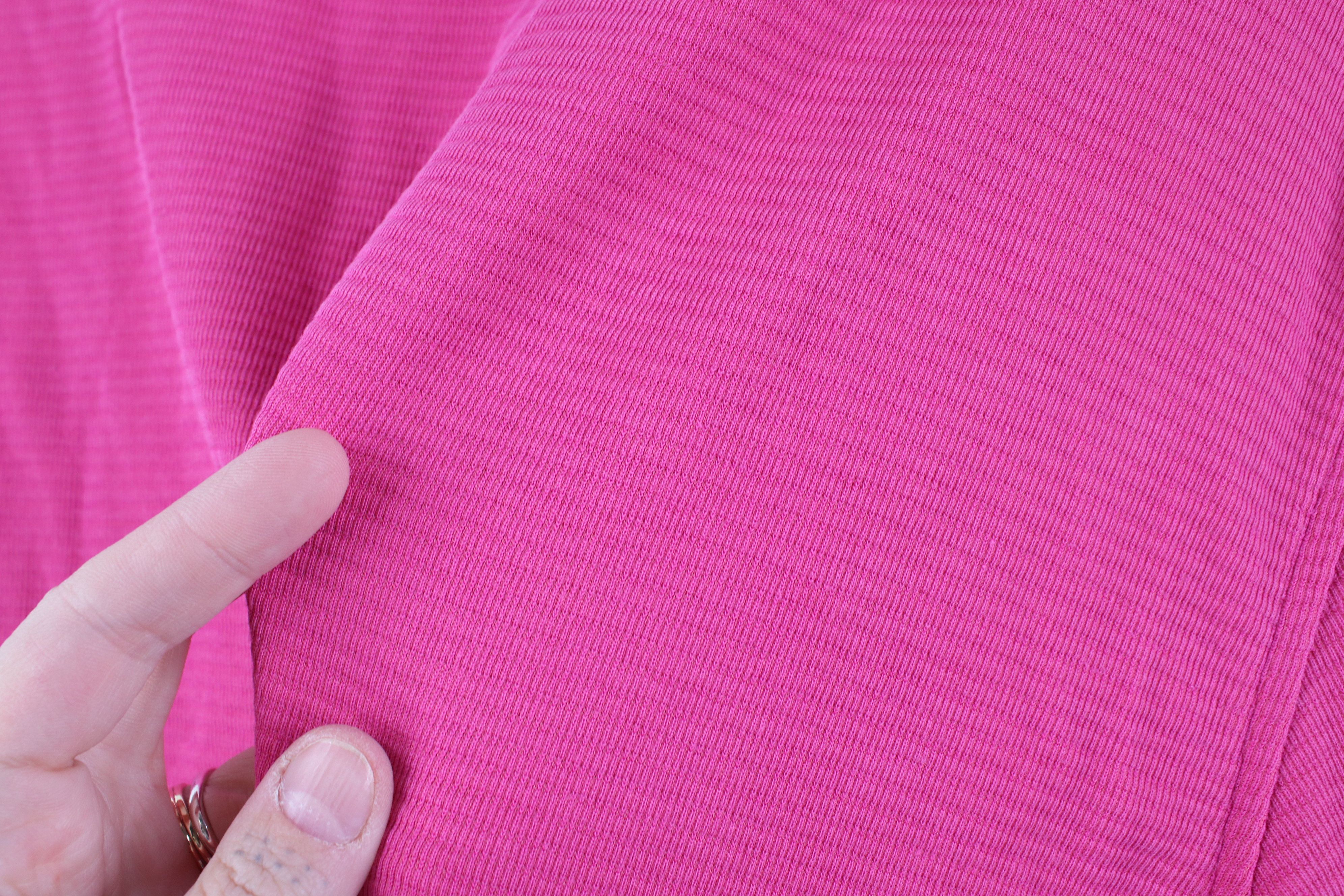 BUGATCHI Bugatchi Blank Faded Thermal Knit Short Sleeve T-Shirt Pink Size US M / EU 48-50 / 2 - 8 Thumbnail