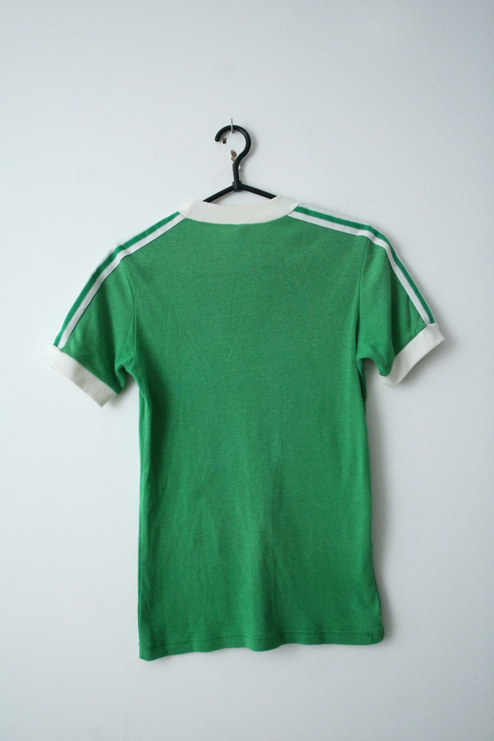 Adidas Vintage Adidas 1960s 1970s Green Top T Shirt Funky Disco Size US S / EU 44-46 / 1 - 5 Thumbnail