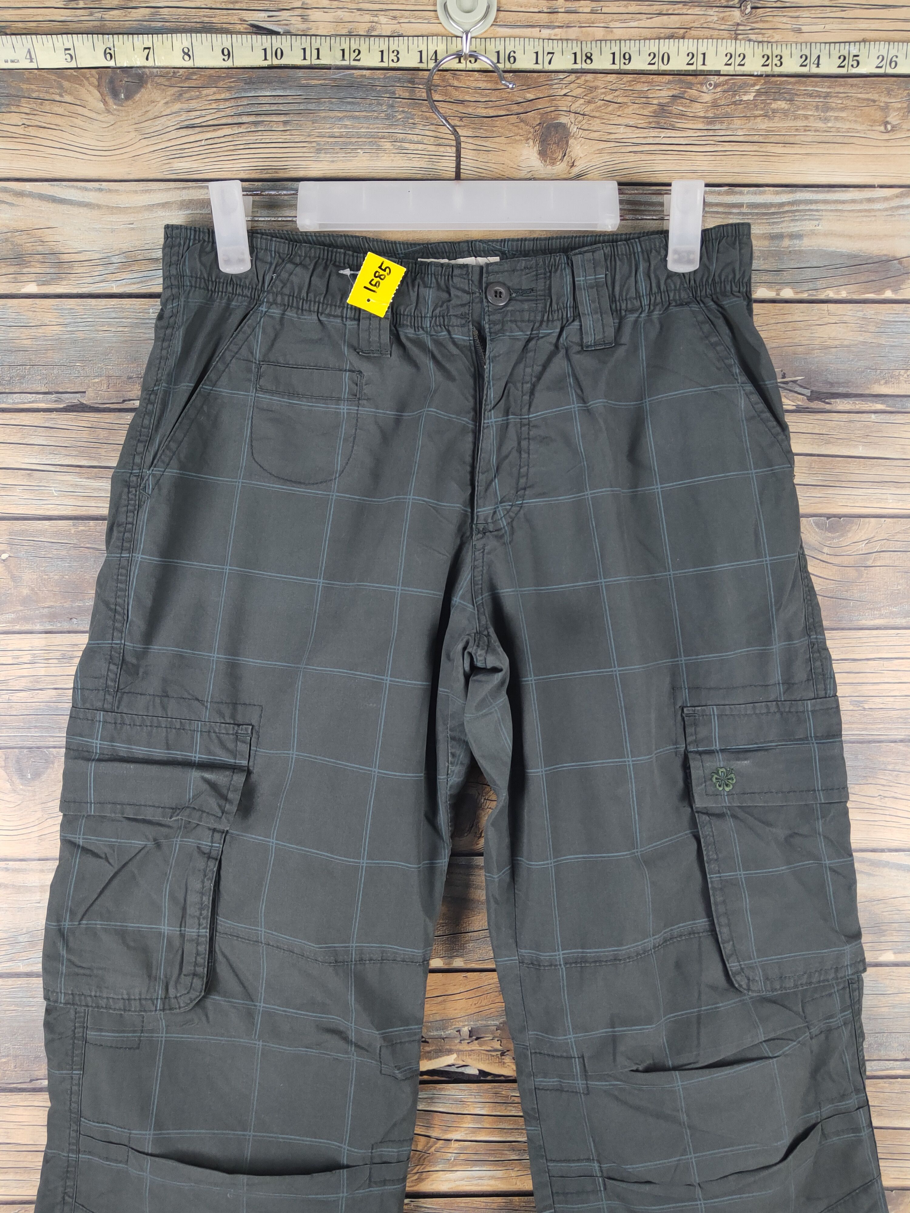 Japanese Brand DL Piko Olive Multipocket Cargo Sweatpants #1585 Size US 28 / EU 44 - 2 Thumbnail