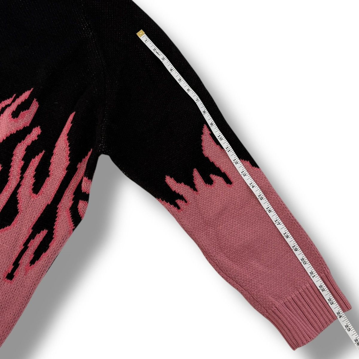 Other Aelfric Eden Solid Black Hot Pink Flames Sweater Size US XL / EU 56 / 4 - 4 Thumbnail