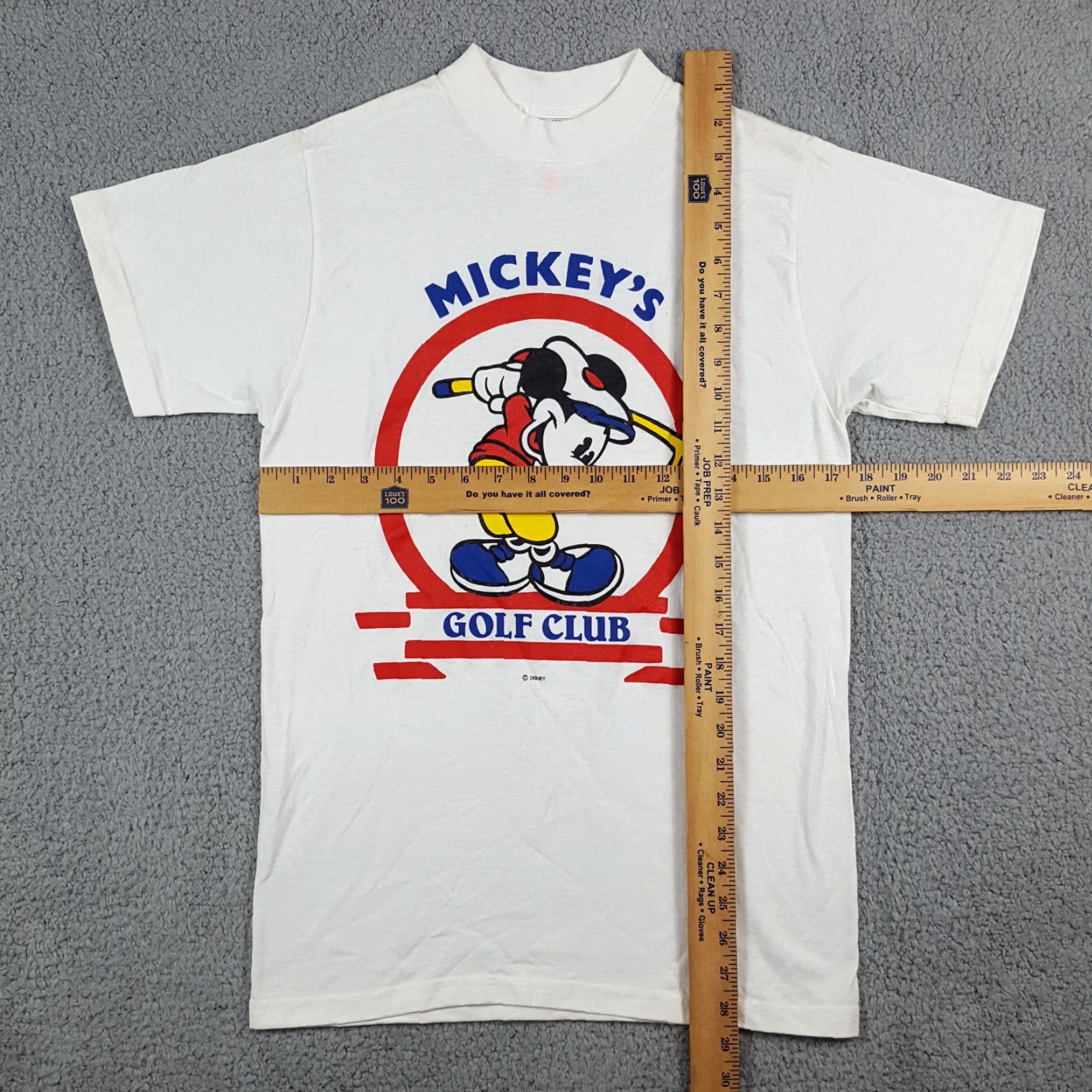 Disney VINTAGE Mickey's Golf Club 90s Disney Cartoon T-Shirt Men Small White Preppy Athletic Y2K Size US S / EU 44-46 / 1 - 8 Thumbnail