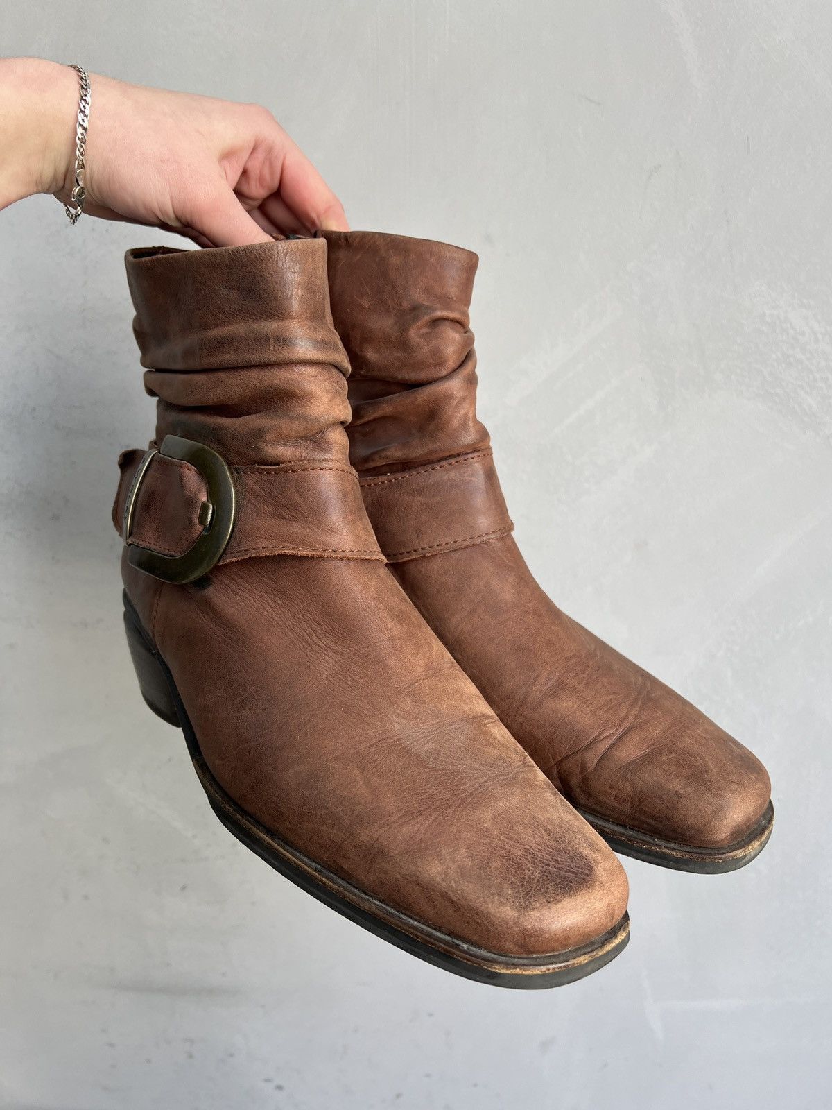 Western Rise Guidi style leather platform boots western style y2k Size US 9 / EU 42 - 2 Thumbnail