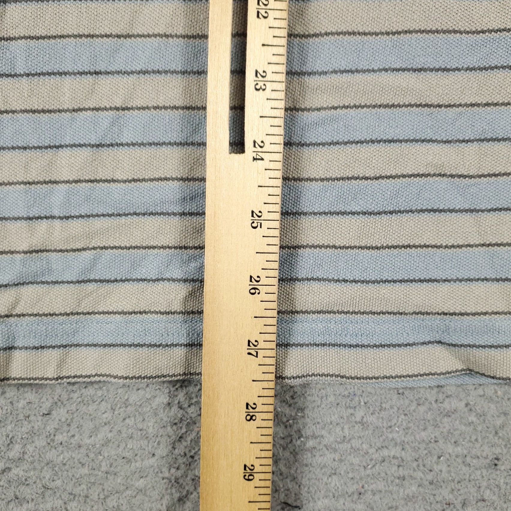 Tommy Hilfiger Tommy Hilfiger Polo Shirt Mens XL Gray Striped Casual Short Sleeve Regular Fit Size US XL / EU 56 / 4 - 6 Thumbnail